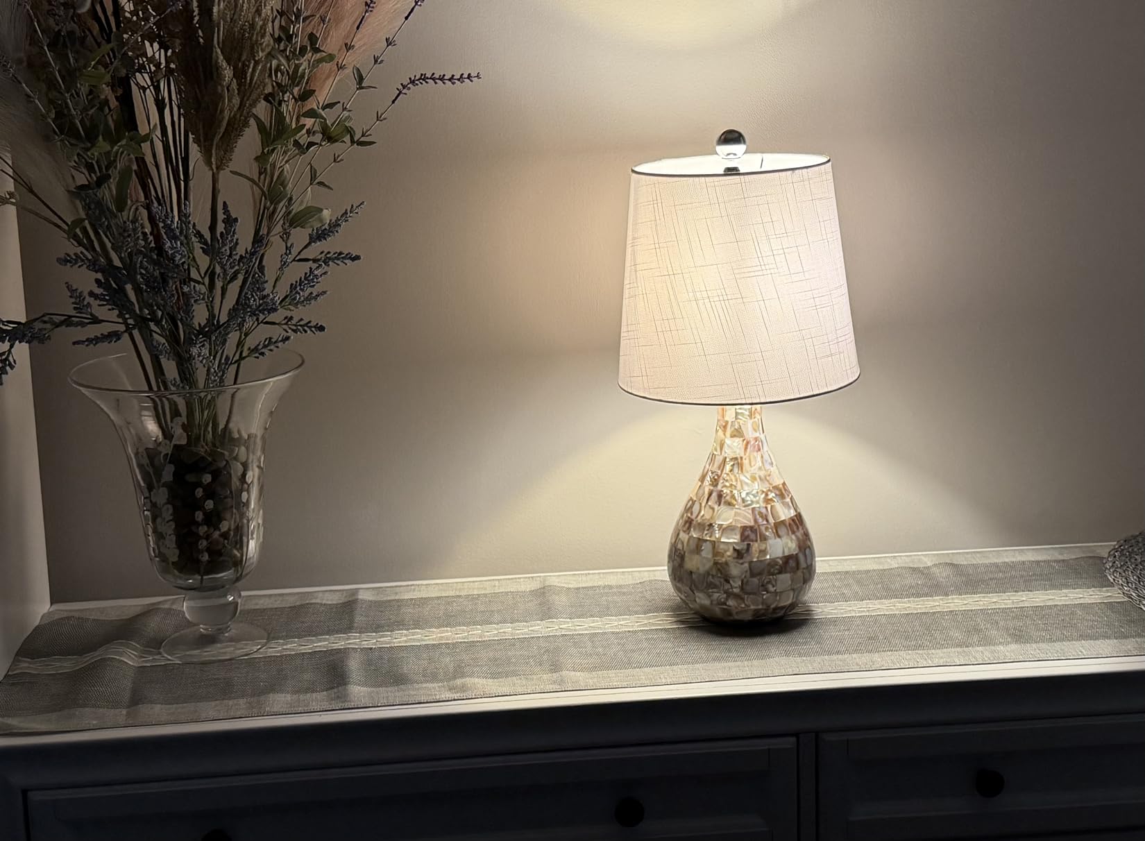 JONATHAN Y Mona Coastal Mini LED Table Lamp 20.5