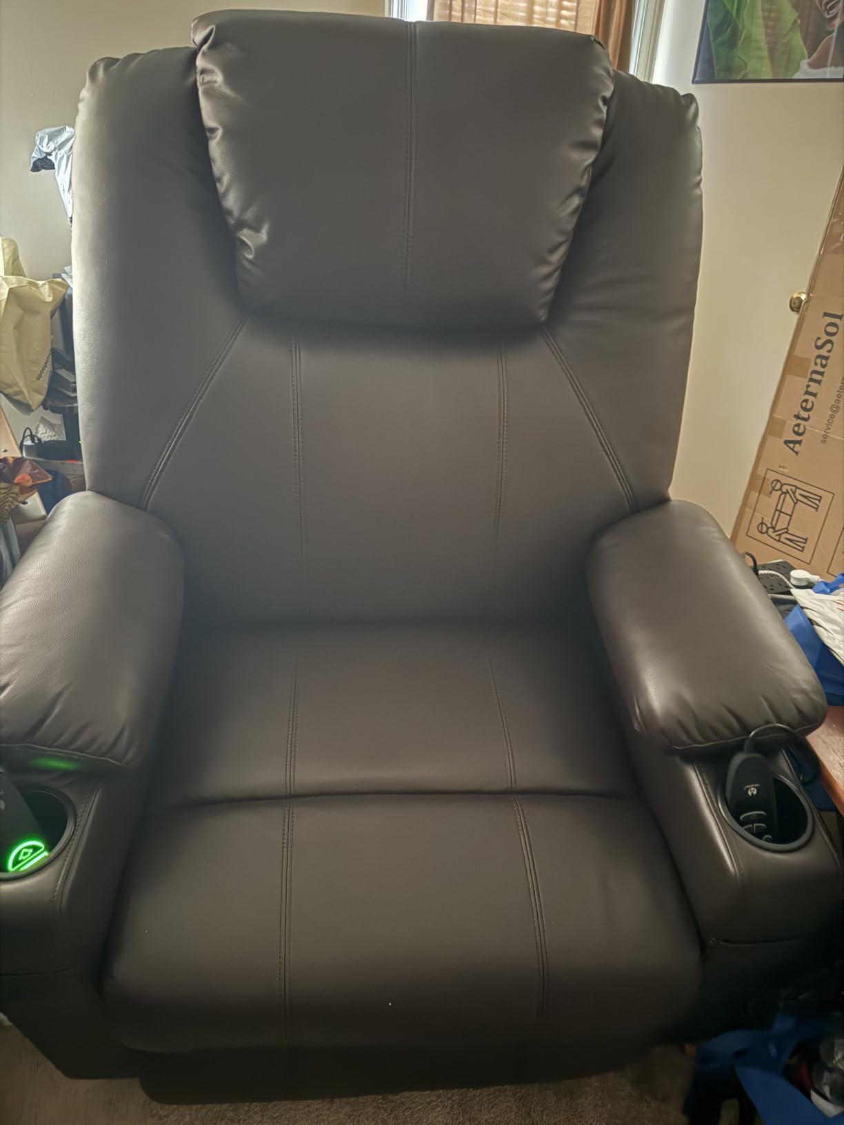 MCombo Power Lift Recliner Chair for Elderly 7040(Medium, Light Brown) customer photo 2