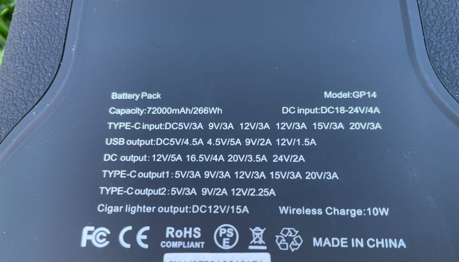 Renogy 72000mAh 266Wh 12v Power Bank with 60W PD, CPAP Battery for Camping, High Capacity Large Camping Power Bank with USB-C DC Wireless Charging & Flashlight, Backup Power Supply for Starlink Mini customer photo 2