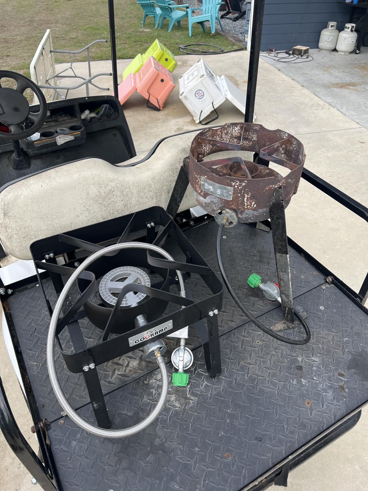 COOKAMP High Pressure Gas Cooker Outdoor Propane Burner with 0-20 PSI Adjustable Regulator and Steel Braided Hose (STEEL-SA1100) customer photo 1