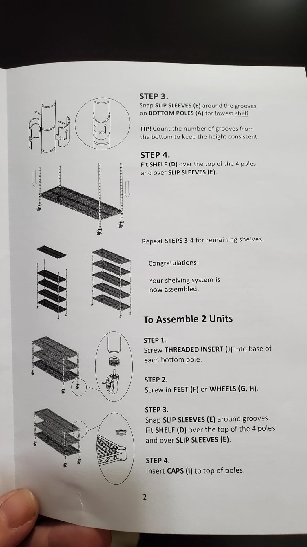 Seville Classics UltraDurable Heavy Duty NSF Solid Steel Wire Rack Storage Unit Organizer for Garage, Warehouse, Office, Restaurant, Classroom, Kitchen, 5-Tier Shelving, 48
