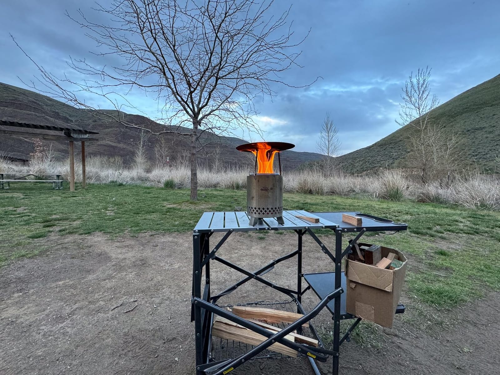 GCI OUTDOOR Master Cook Station | Portable Folding Kitchen Table with Soft Shell Sink, Heat Resistant Tabletop & Telescoping Lanter Pole, Perfect for Camping Trips customer photo 2