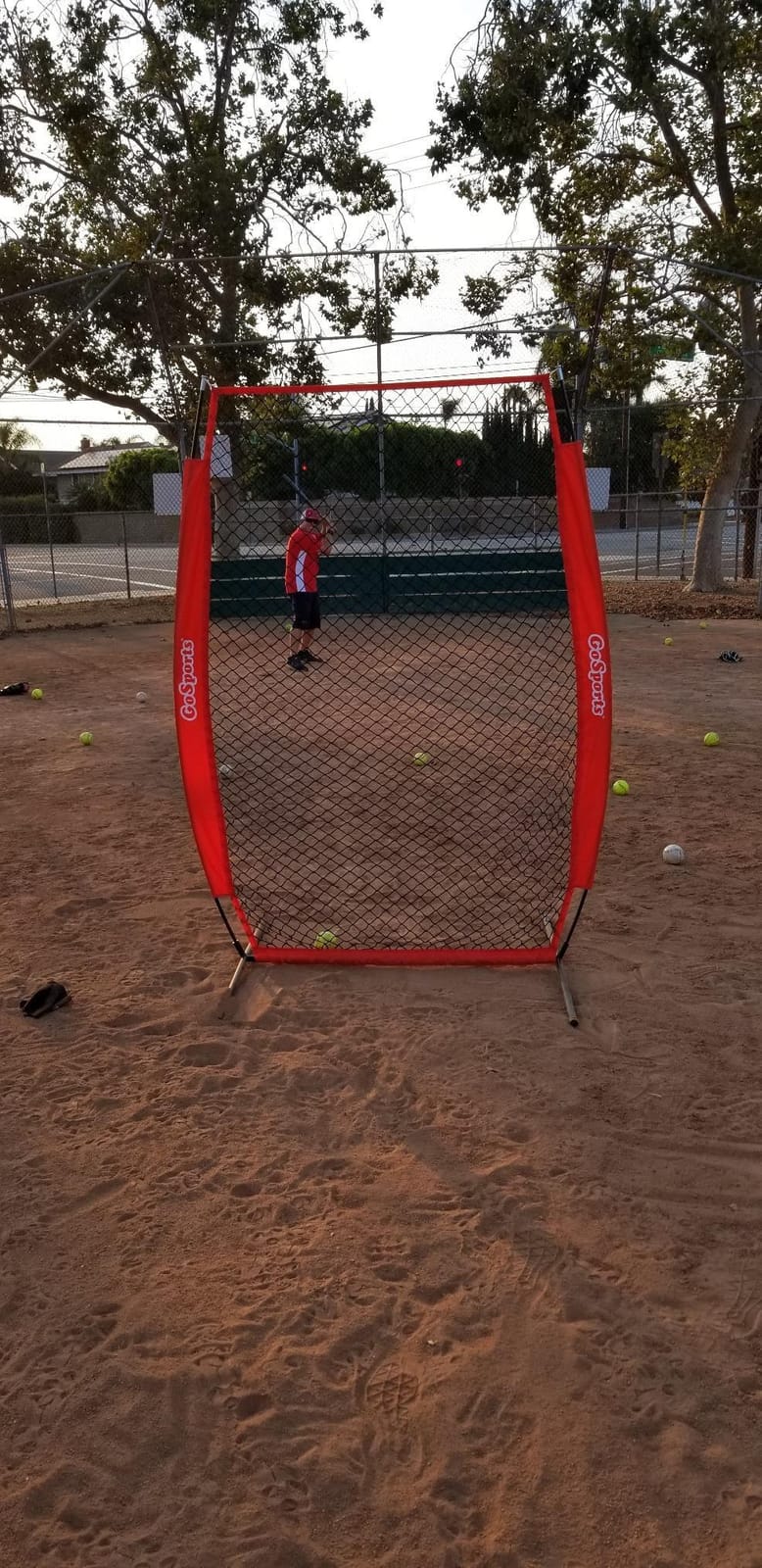 GoSports Baseball & Softball Pitching Screens - L Screen or I Screen - Pitcher Protection Net customer photo 2
