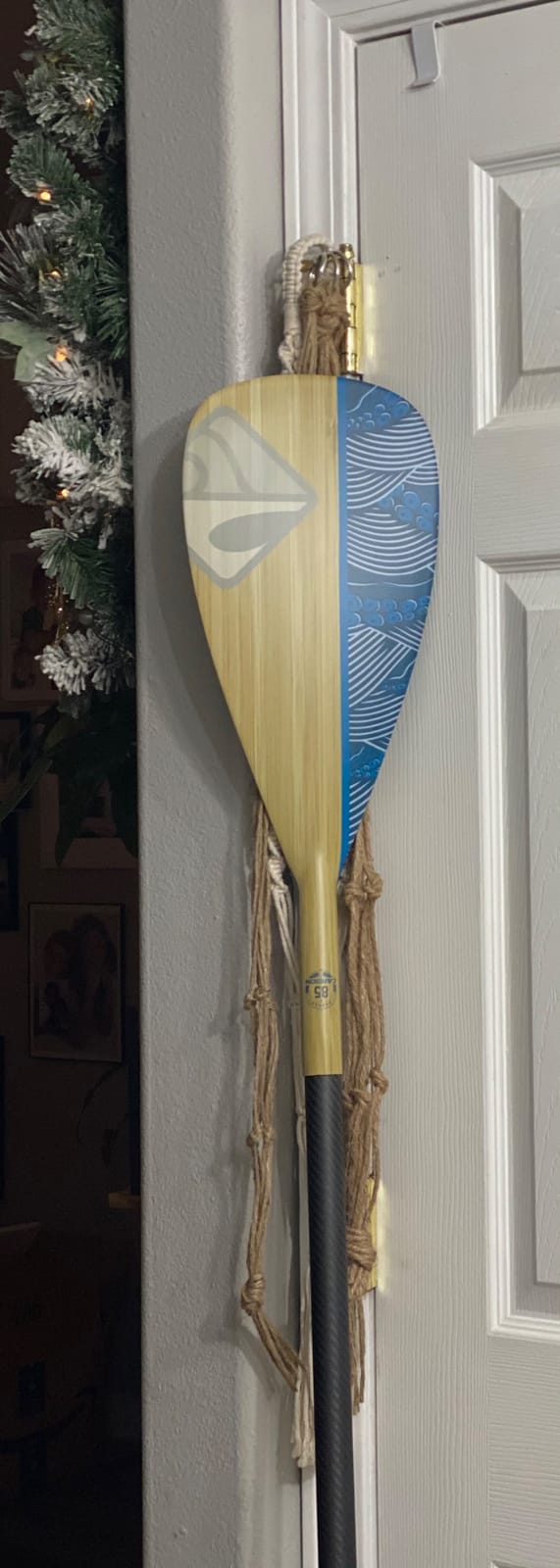 Boardworks 2 Piece SUP or Stand Up Paddle Board Paddle, Fiberglass Blade, Adjustable Carbon Fiber Shaft, 70 - 86 Inches customer photo 2