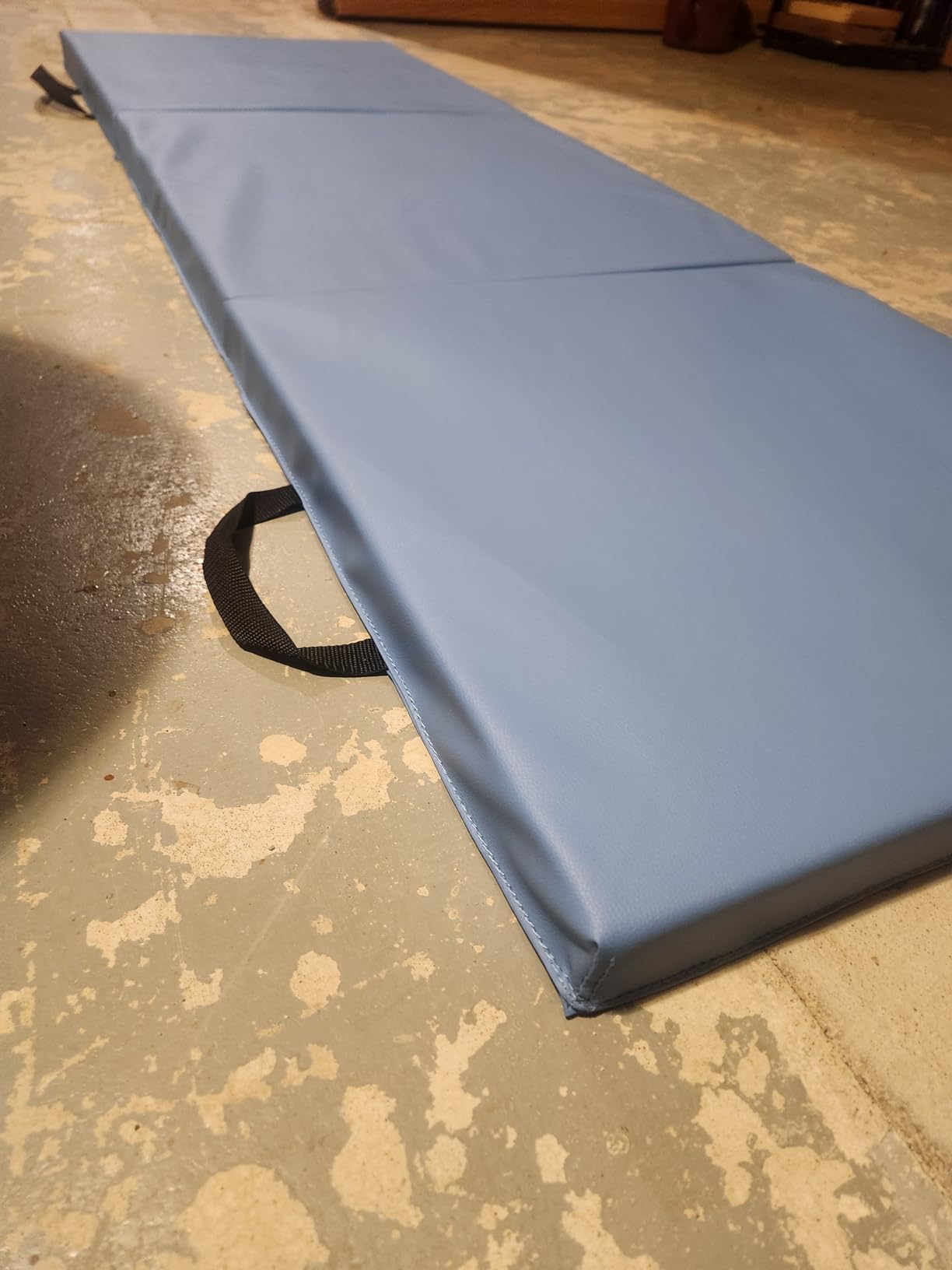 BalanceFrom 6x2 Feet 3-Panel Folding Gymnastics Mat – 2-Inch Thick Pad with Vinyl Surface and Carrying Handles for Tumbling, Yoga, Pilates, Home Workouts, and Martial Arts customer photo 1