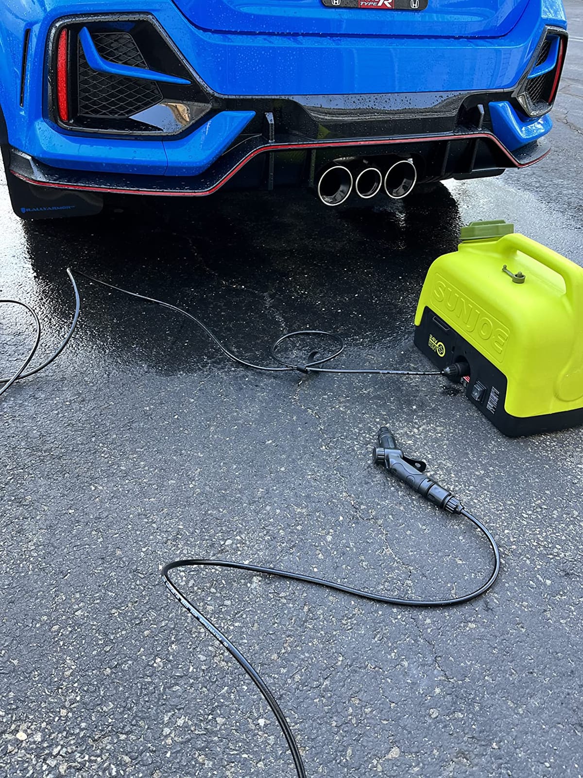 Sun Joe Cordless Electric Pressure Power Washer w/ 2.0Ah Battery, Charger & Adjustable Nozzle, 1.5 GPM, 90W Motor - Heavy-Duty Cleaning Machine for Patios, Decks, Sidewalks & Cars, IONMAX WA24C-LTE customer photo 1
