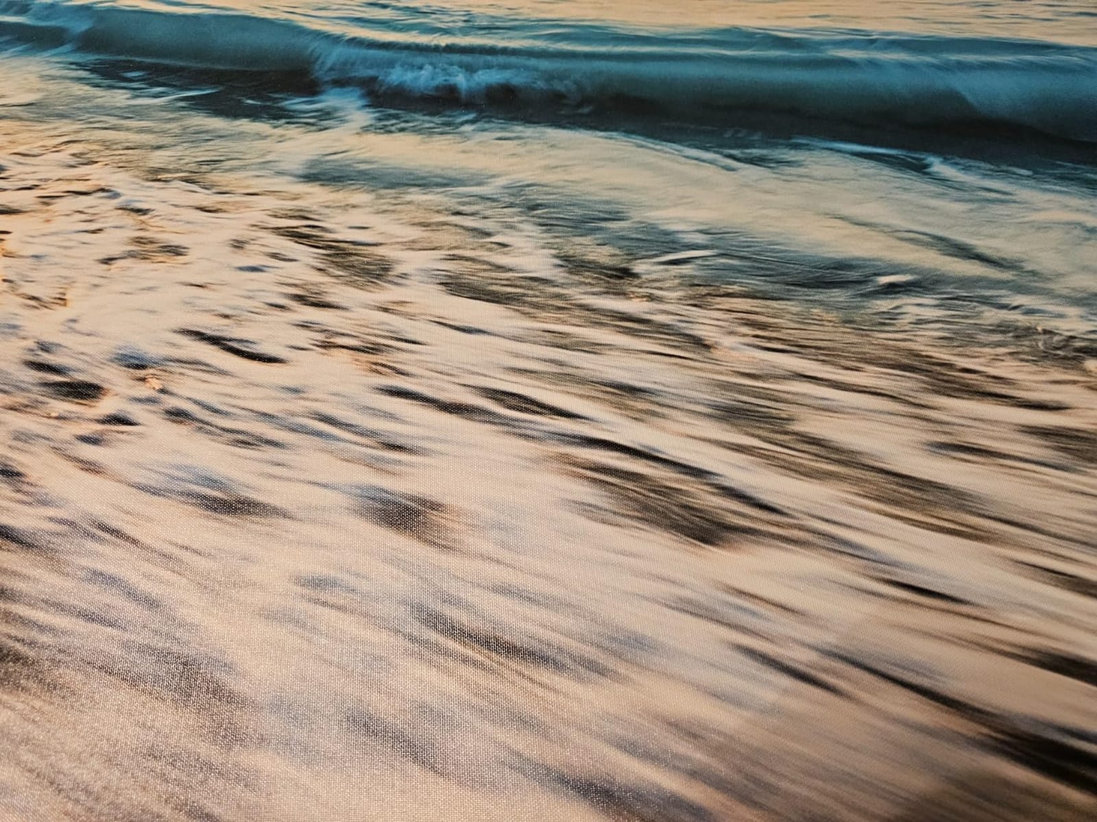 Baisuart S02250 Canvas Prints Wall Art Beach Sunset Ocean Waves Nature Pictures Stretched Canvas Wooden Framed for living Room Bedroom and Office customer photo 2