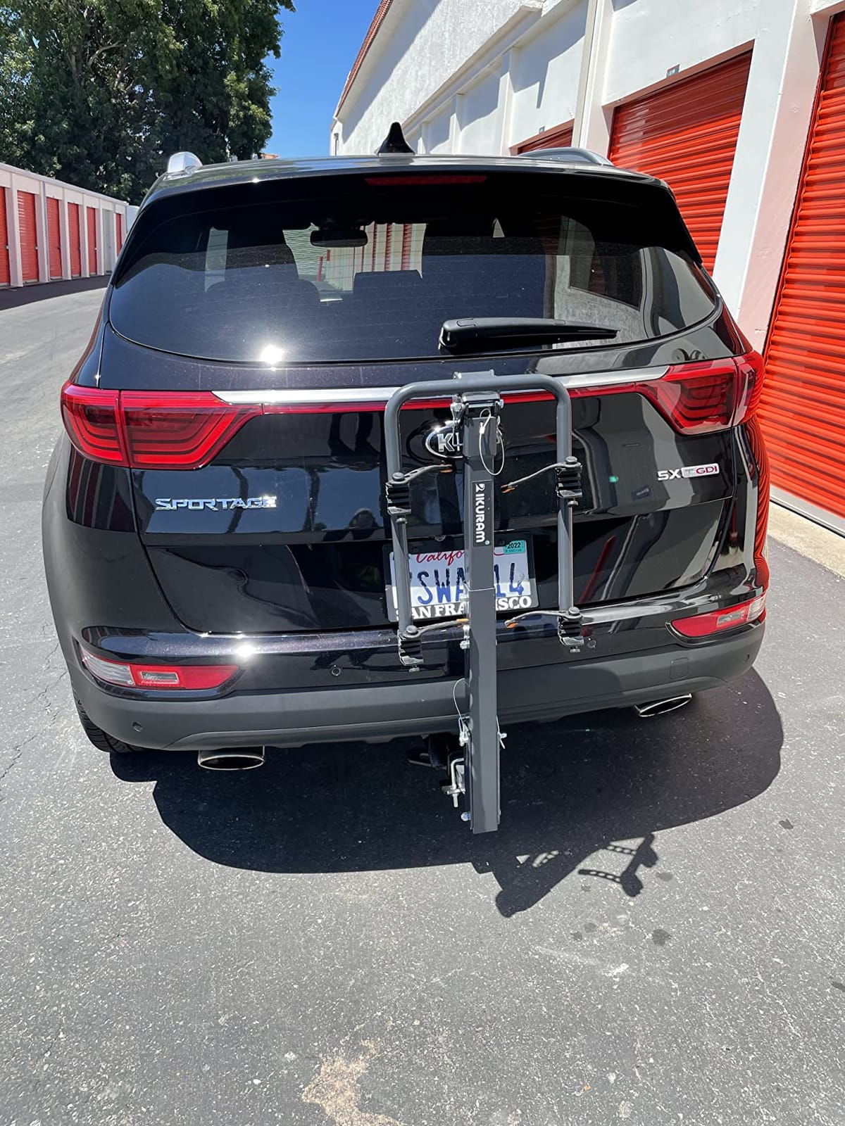 IKURAM R 2 Bike Hitch Mount Foldable Bicycle Carrier, Fits 2