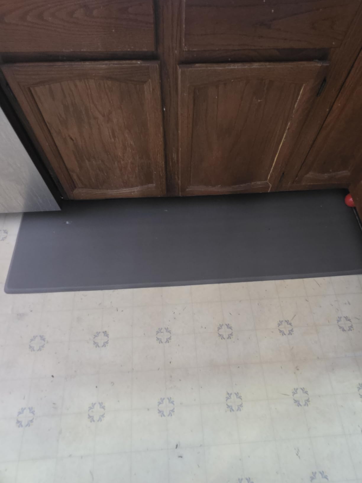 GORILLA GRIP Cushioned Antifatigue Kitchen Mat for Floor, 48x20, Black customer photo 1