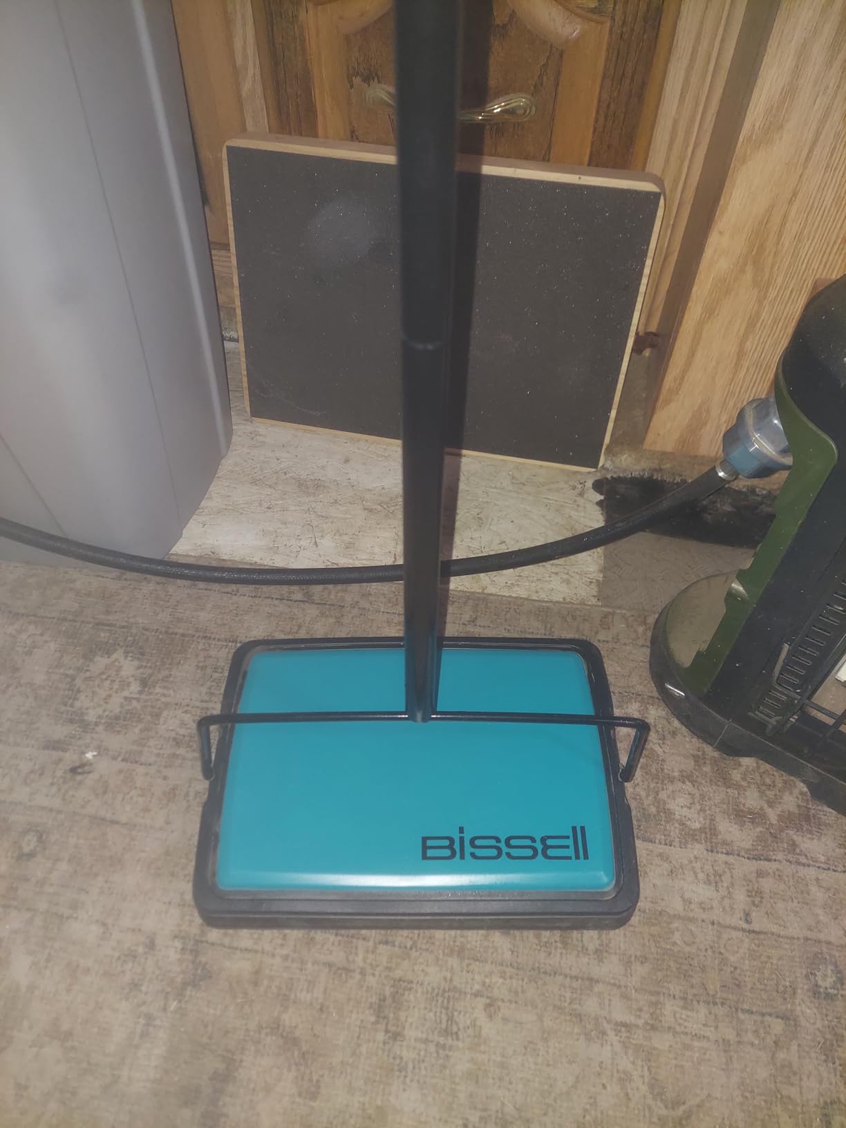 Bissell Easy Sweep Compact Carpet & Floor Sweeper, 2484A, Teal customer photo 1
