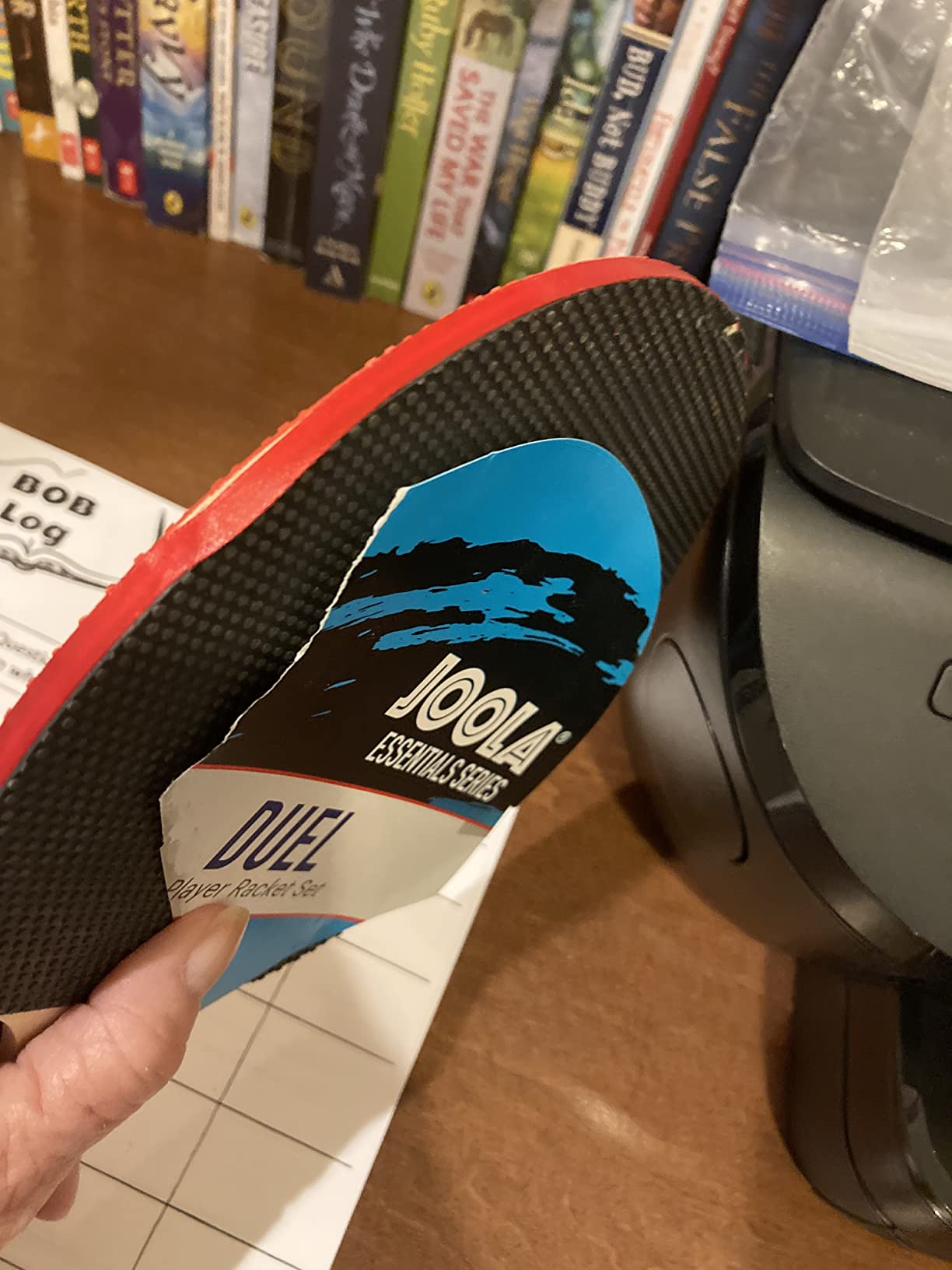 JOOLA Essentials Duel 2-Player Table Tennis Paddle Set with 2 Ping Pong Paddles & 3 Balls - Pips Out Hardbat Ping Pong Rackets Great for All Playing Levels & Ages - White Balls customer photo 1
