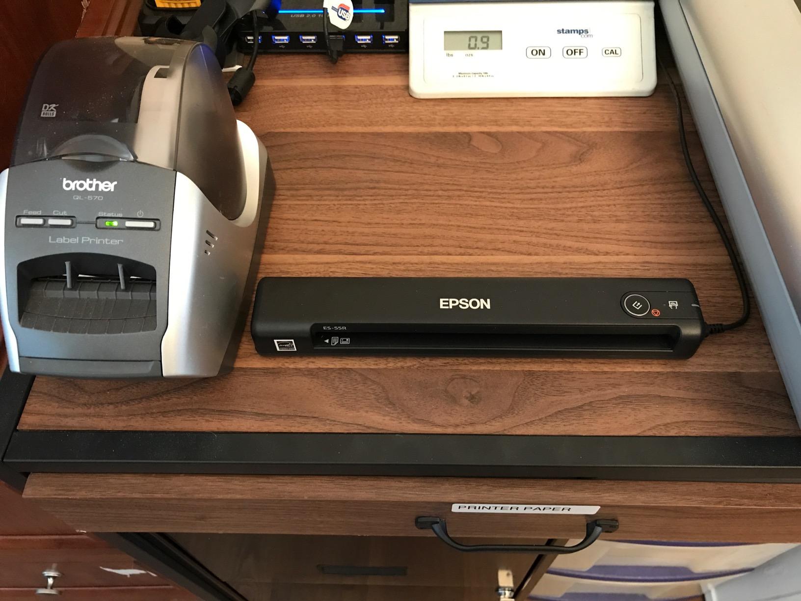 Epson Workforce ES-55R Mobile Receipt and Document Scanner with Receipt Management Software for PC and Mac customer photo 1