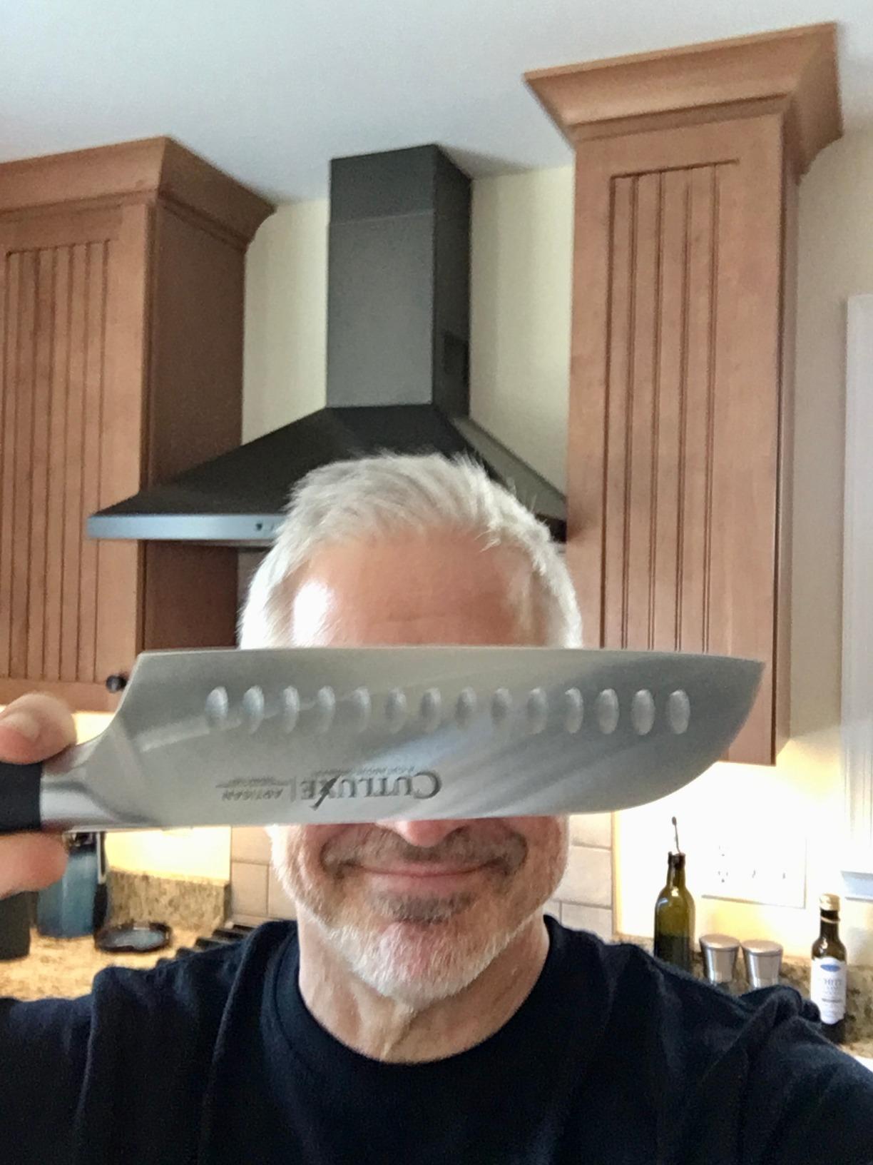 Cutluxe Santoku Knife, 7