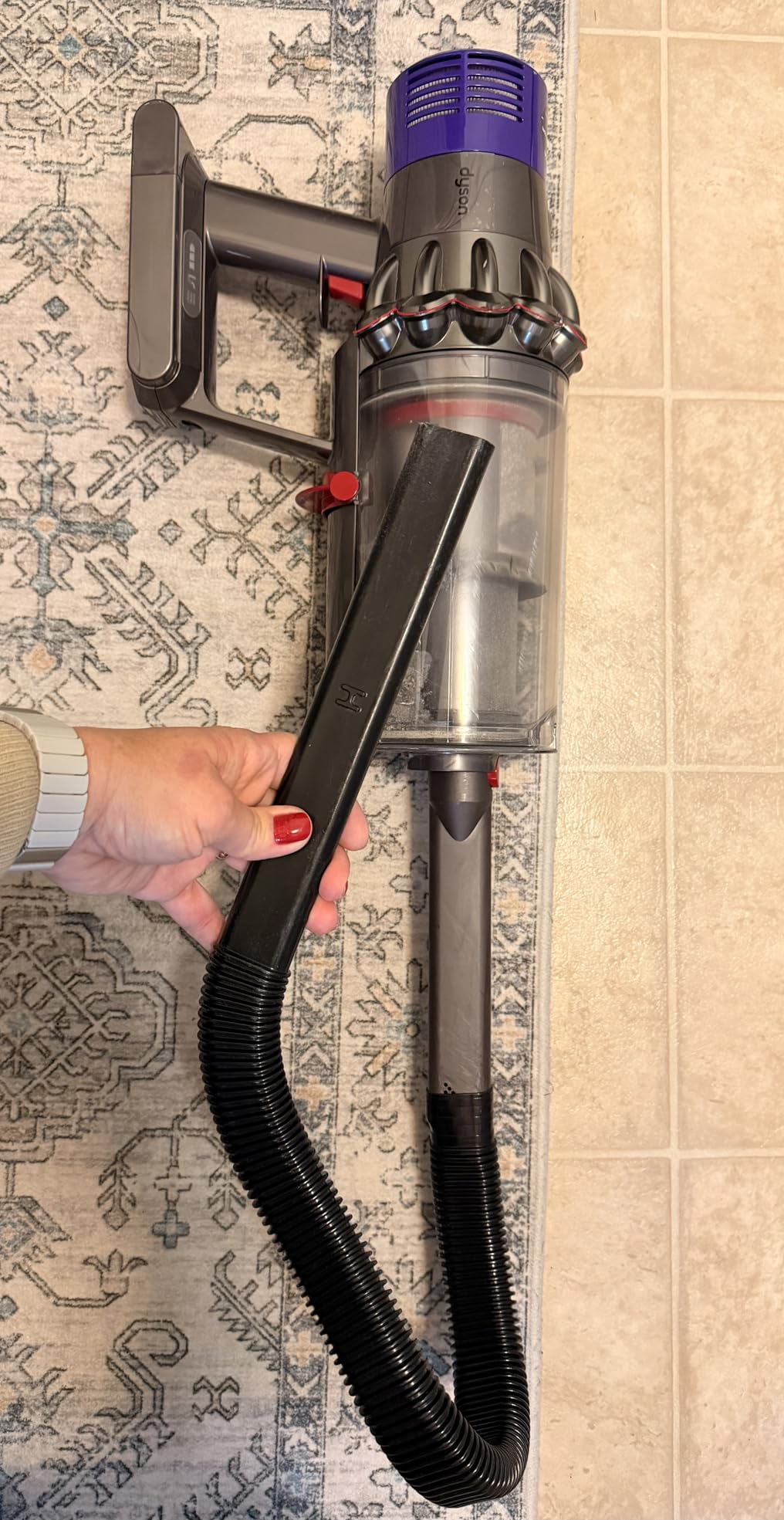 Holikme Dryer Vent Cleaner Kit, Vacuum Hose Attachment, 2-Piece, Blue customer photo 2