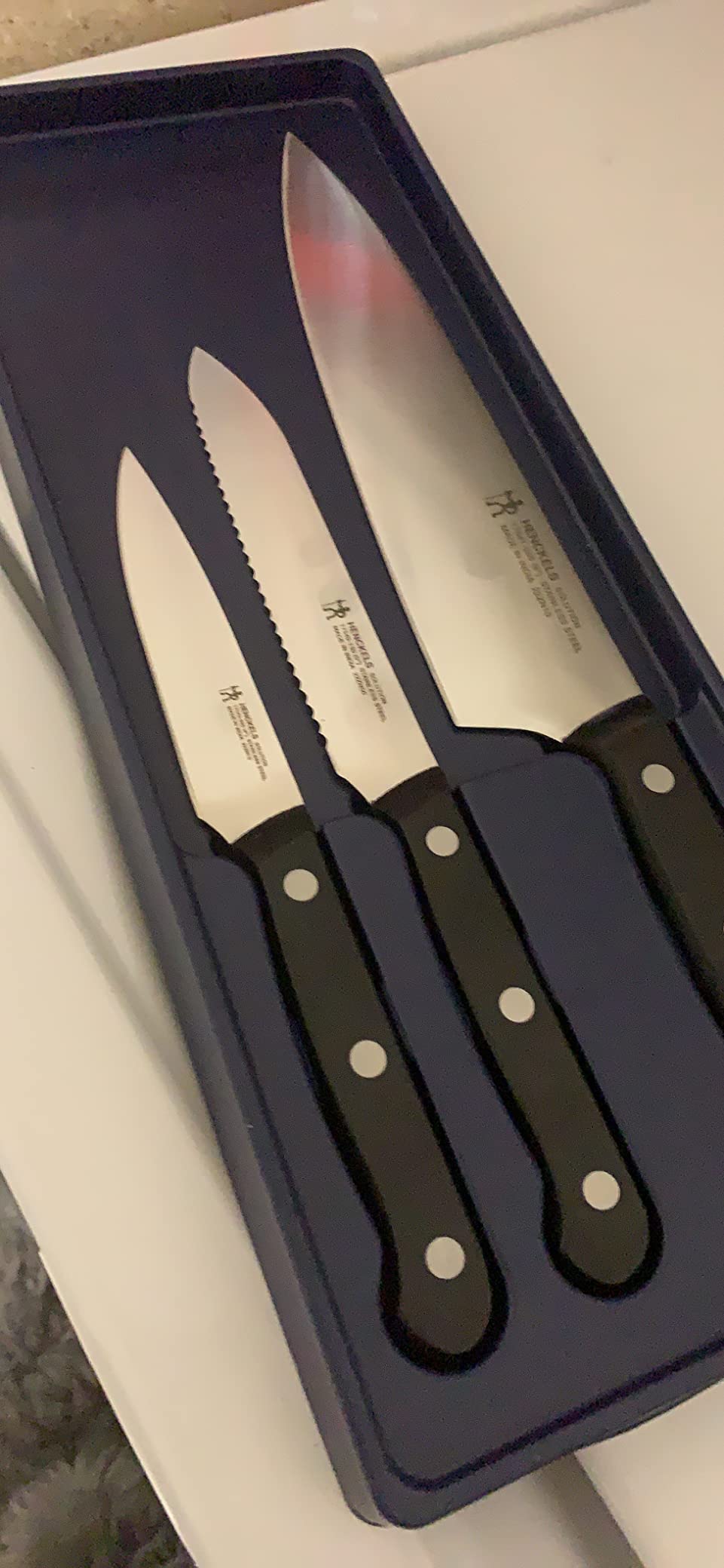 Henckels Solution 3 pc Kitchen Knife Set, Razor-Sharp, German Engineered customer photo 2