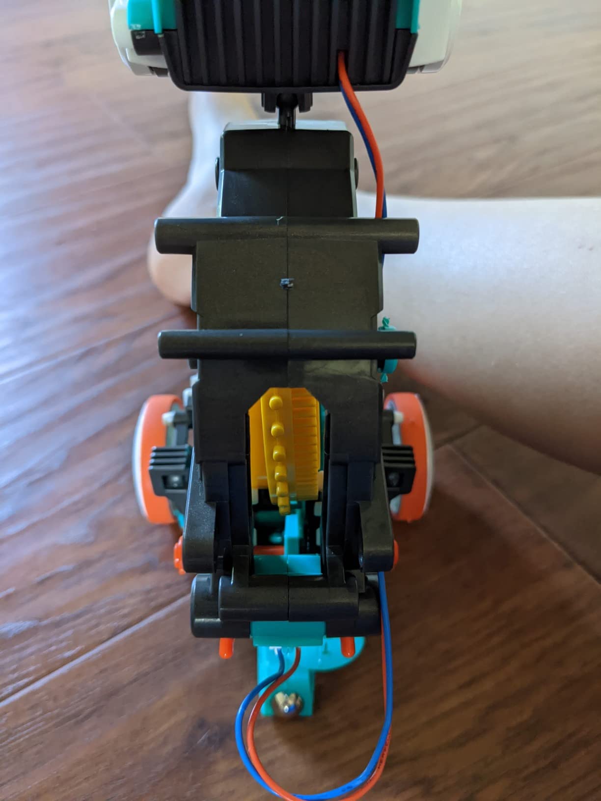 Teach Tech Mech 5, Mechanical Coding Robot, Coding Wheel Makes Robot Throw, Lift, kick, Draw and More, Ages 10 and Older customer photo 2