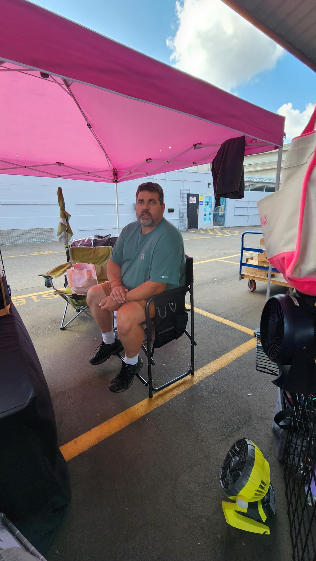 EAGLE PEAK 10x10 Pop Up Canopy Tent Easy Up Canopy Outdoor, White customer photo 2