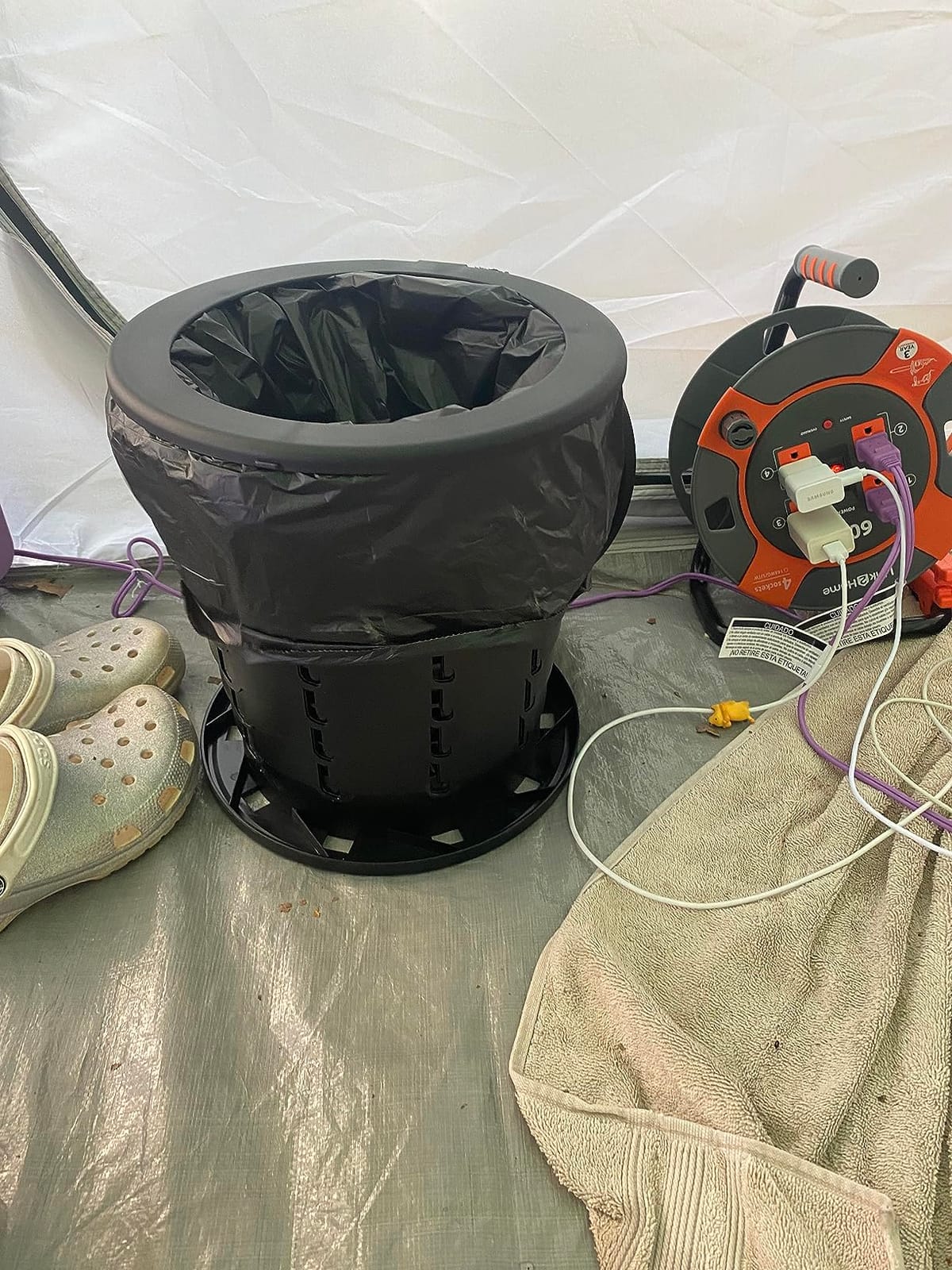 Link2Home 60 Ft. Extension Cord Reel, 4 Power Outlets, 14 AWG SJTW customer photo 2
