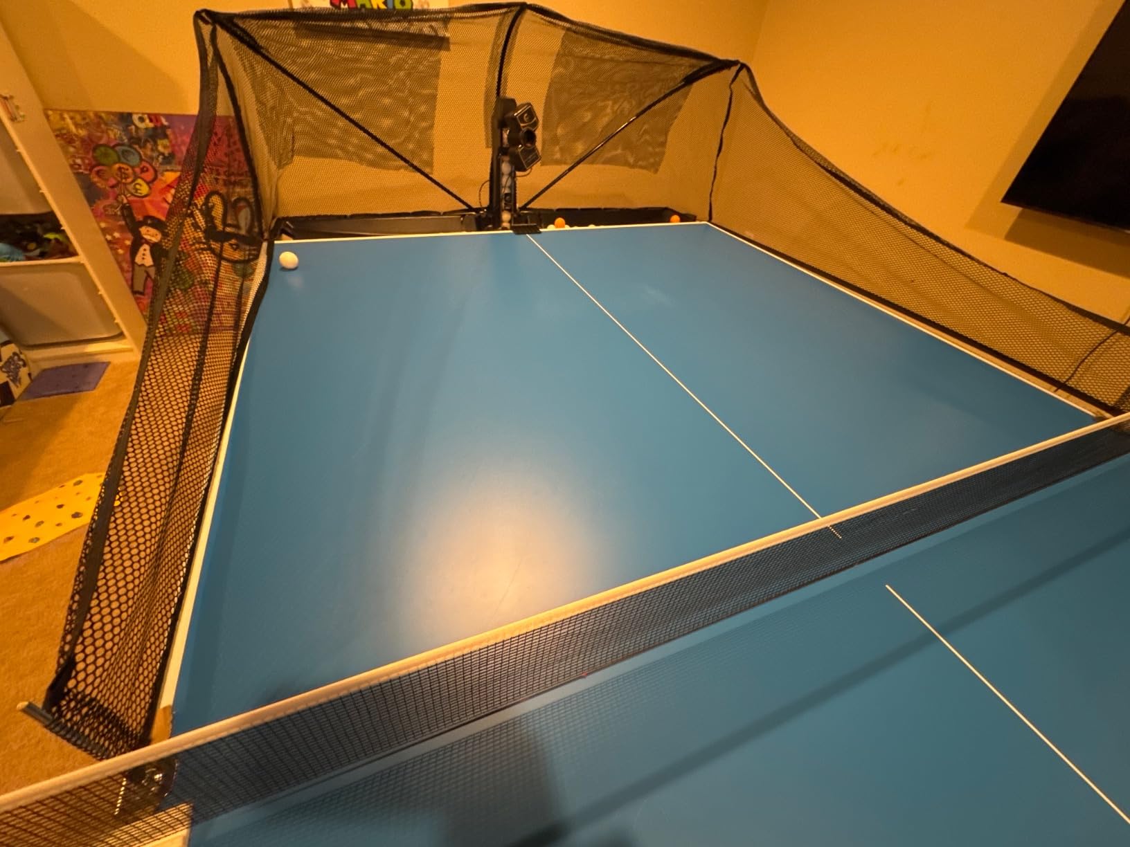 Suz S201 Table Tennis Robot with Machine Recycling net and 200 Balls customer photo 2