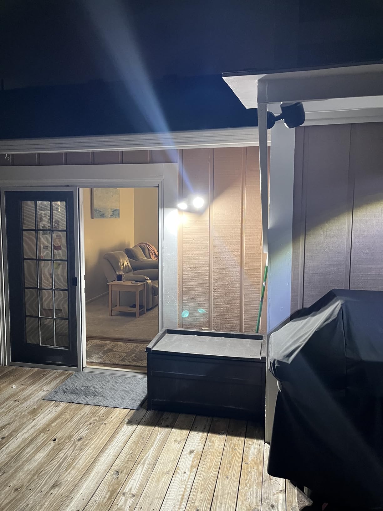LUTEC 6222W 3500 Lumen 32 Watt 28 LED Dual-Head Floodlight Outdoor, Full Metal Design, Waterproof Exterior Security Wall Light for Patio, Garden, Yard-White customer photo 1