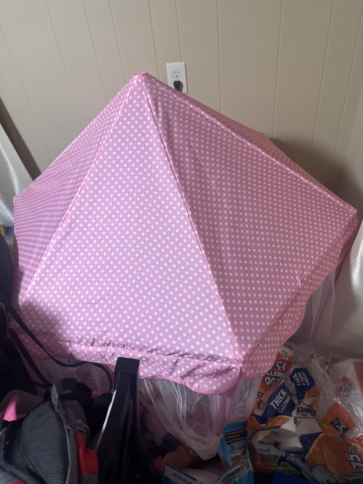 Sumbababy Princess Castle Tent for Girls Fairy Play Tents for Kids Hexagon Playhouse with Fairy Star Lights Toys for Children or Toddlers Indoor or Outdoor Games (Pink) customer photo 1