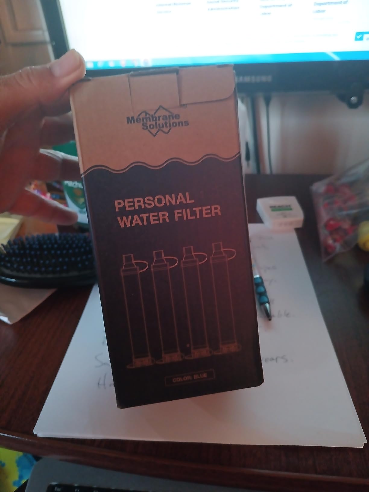 Membrane Solutions Personal Water Filter Straw S1 customer photo 2