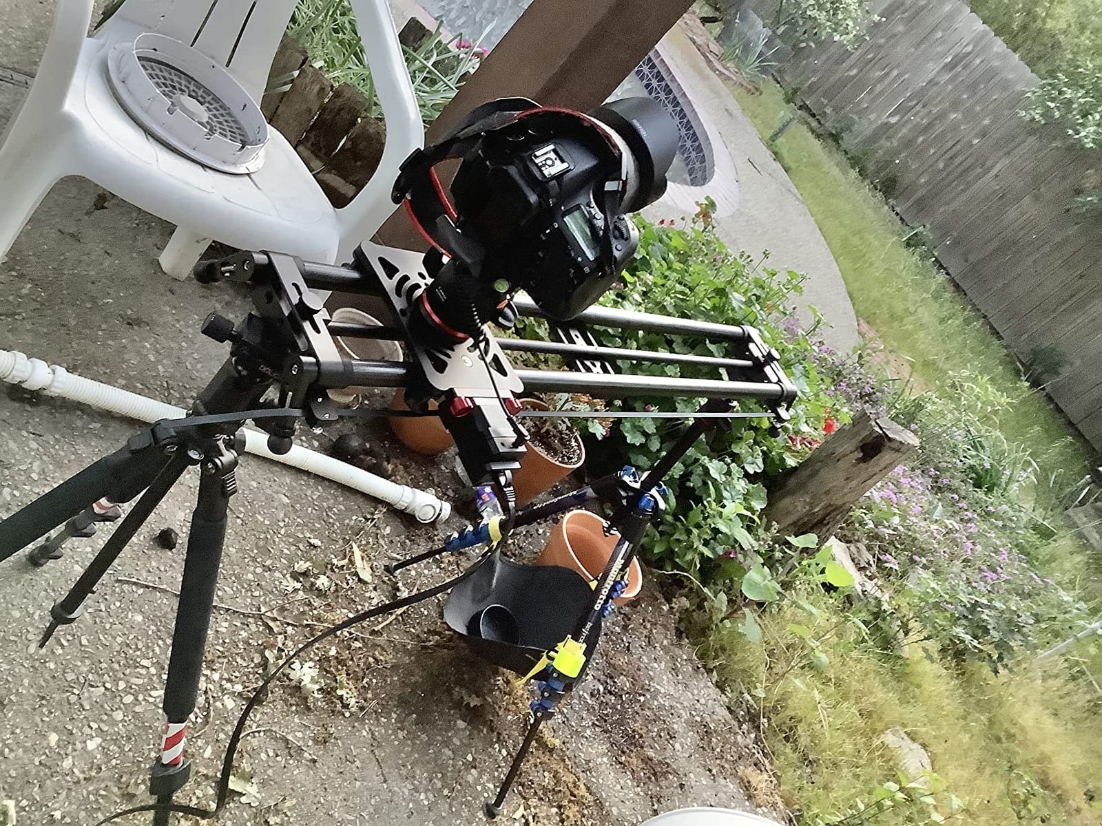 KONOVA Motorized Slider P1 Series Carbon Slider Dolly with S2 for Parallax Panorama Shot Live Motion and Timelapse Supports Camera, Mobile Phone, DSLR, Mirrorless with Bag (60cm (23.6 inch)) customer photo 1