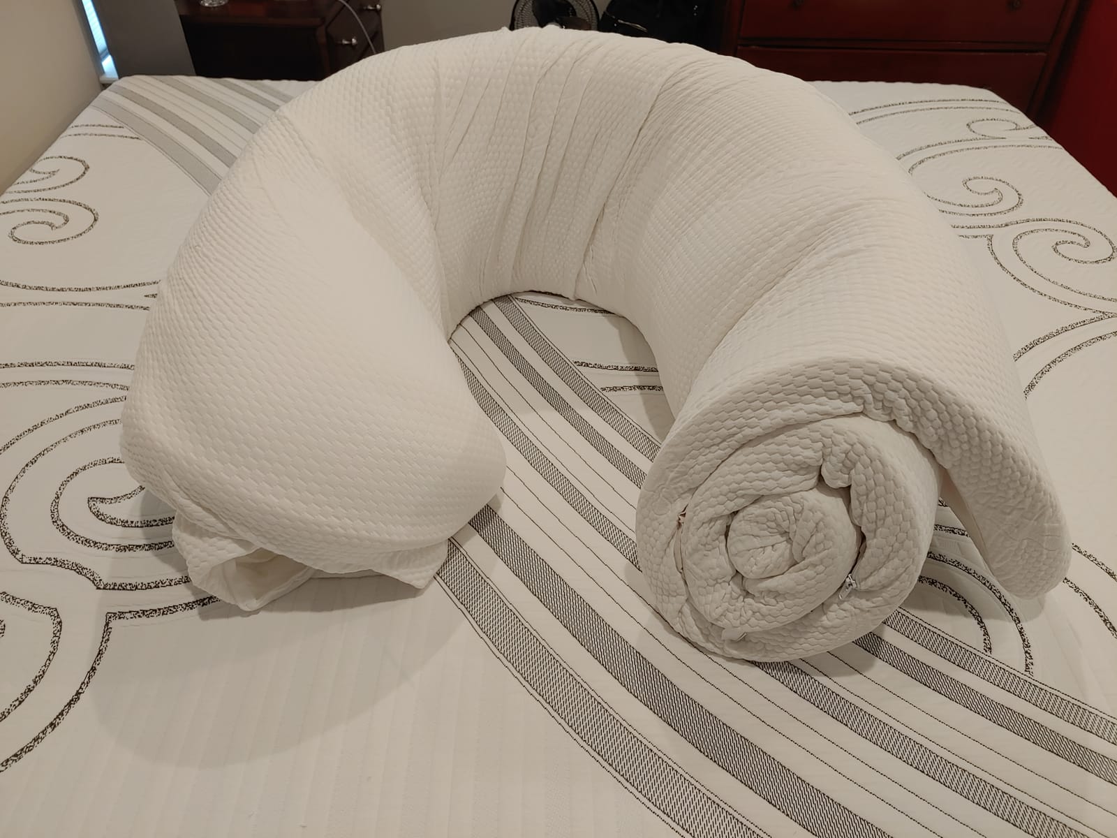 Tempur-Pedic TEMPUR-Adapt + Cooling 3-Inch King Mattress Topper Medium Luxury Premium Foam, Washable Cover, Medium Cooling Topper,white customer photo 1