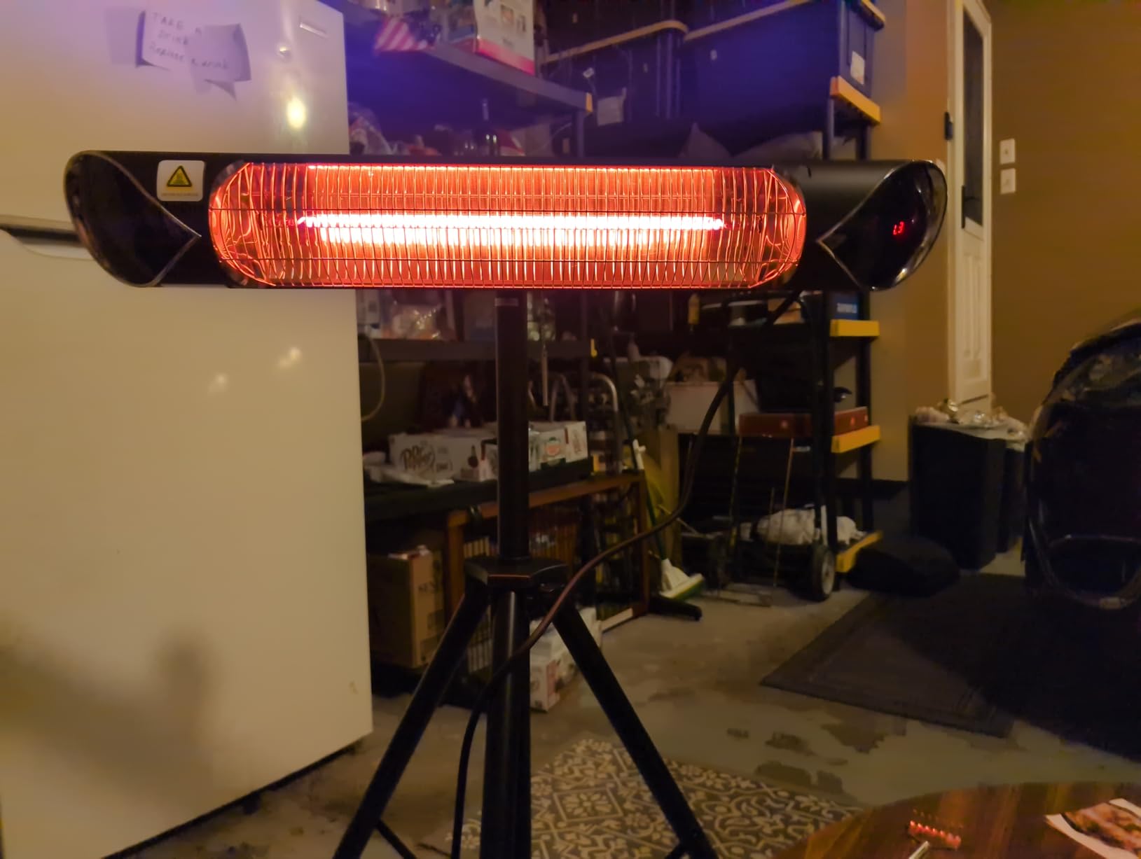 Briza Infrared Electric Patio Heater - Indoor/Outdoor Heater - Portable Wall/Garage Heater - 1500W - use with Stand - Mount to Ceiling/Wall) customer photo 2