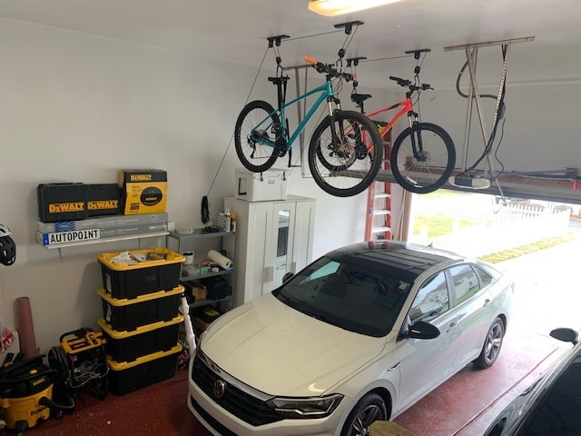 Ceiling Mount Bike Hoist Set of 2 Bike Hangers Pulley System customer photo 1