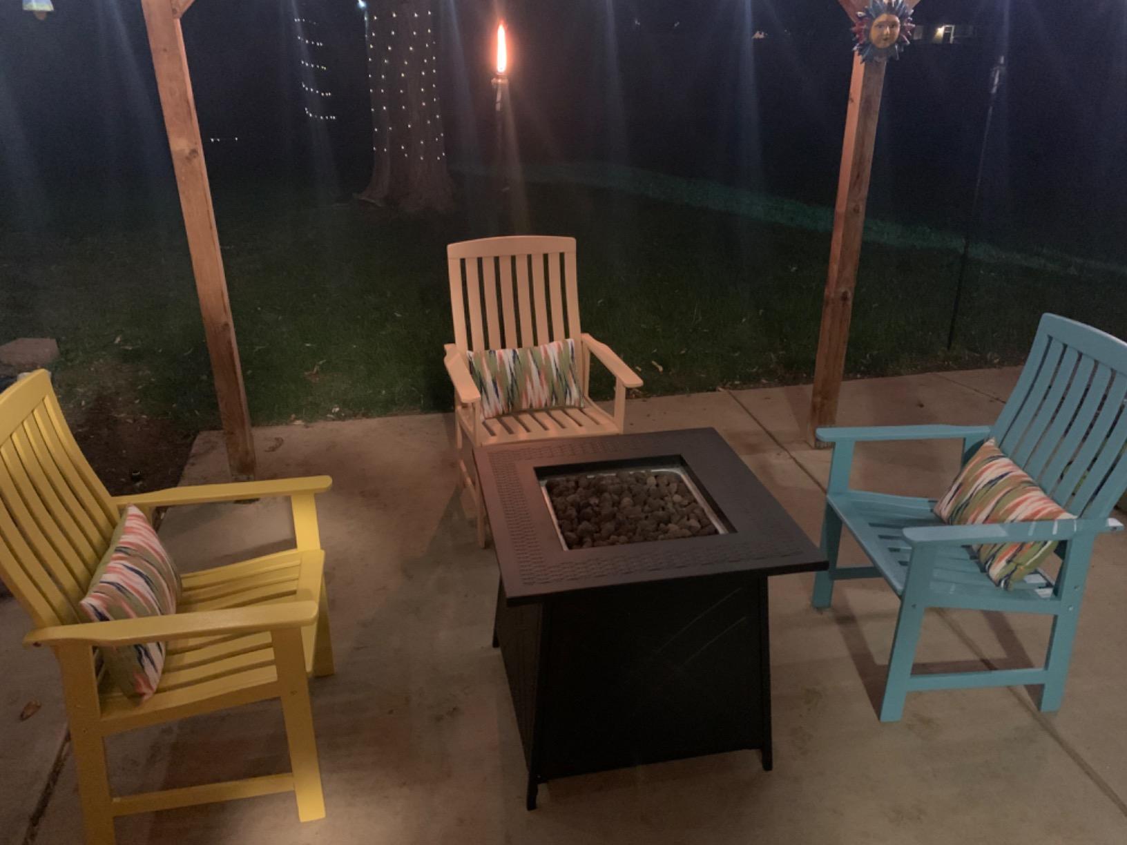 50000 BTU Propane Fire Pit Table Outdoor for Patio, Garden and Backyard customer photo 1