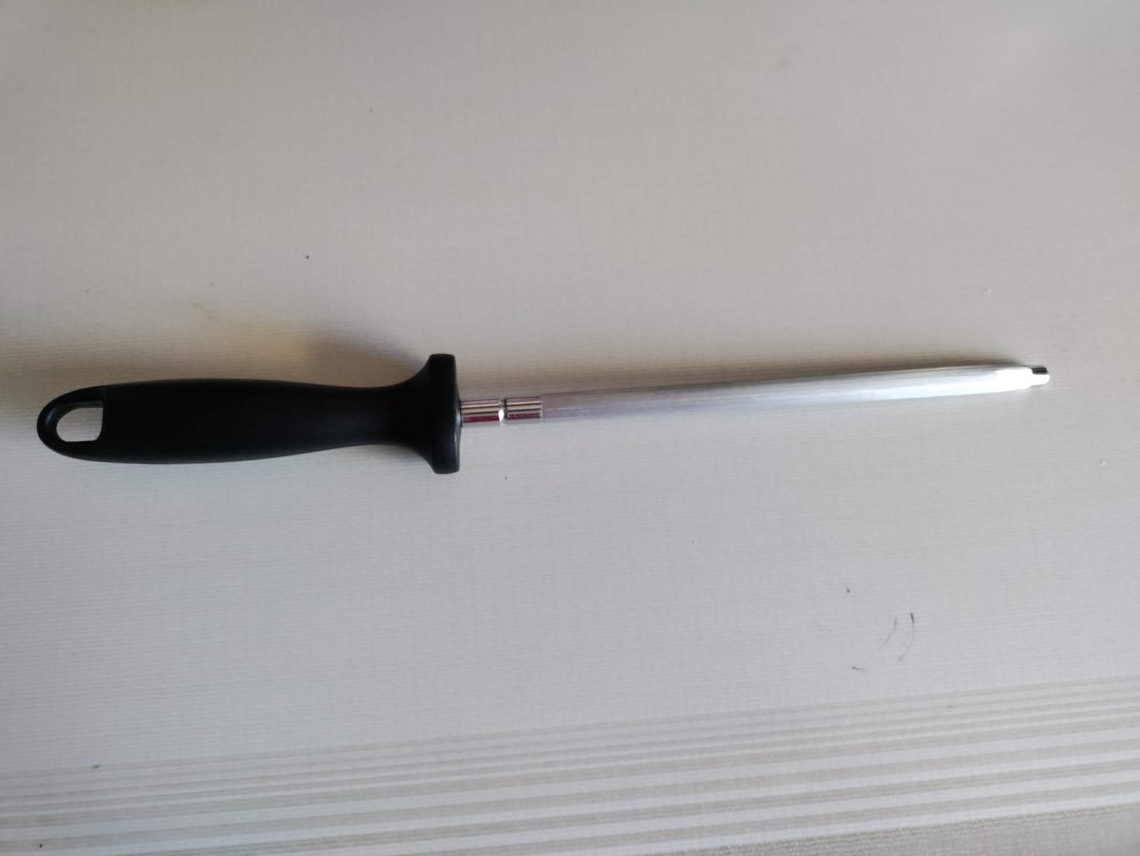 Knife Sharpener Rod, 13 Inch Carbon Steel Honing Rod for Kitchen Knives customer photo 1