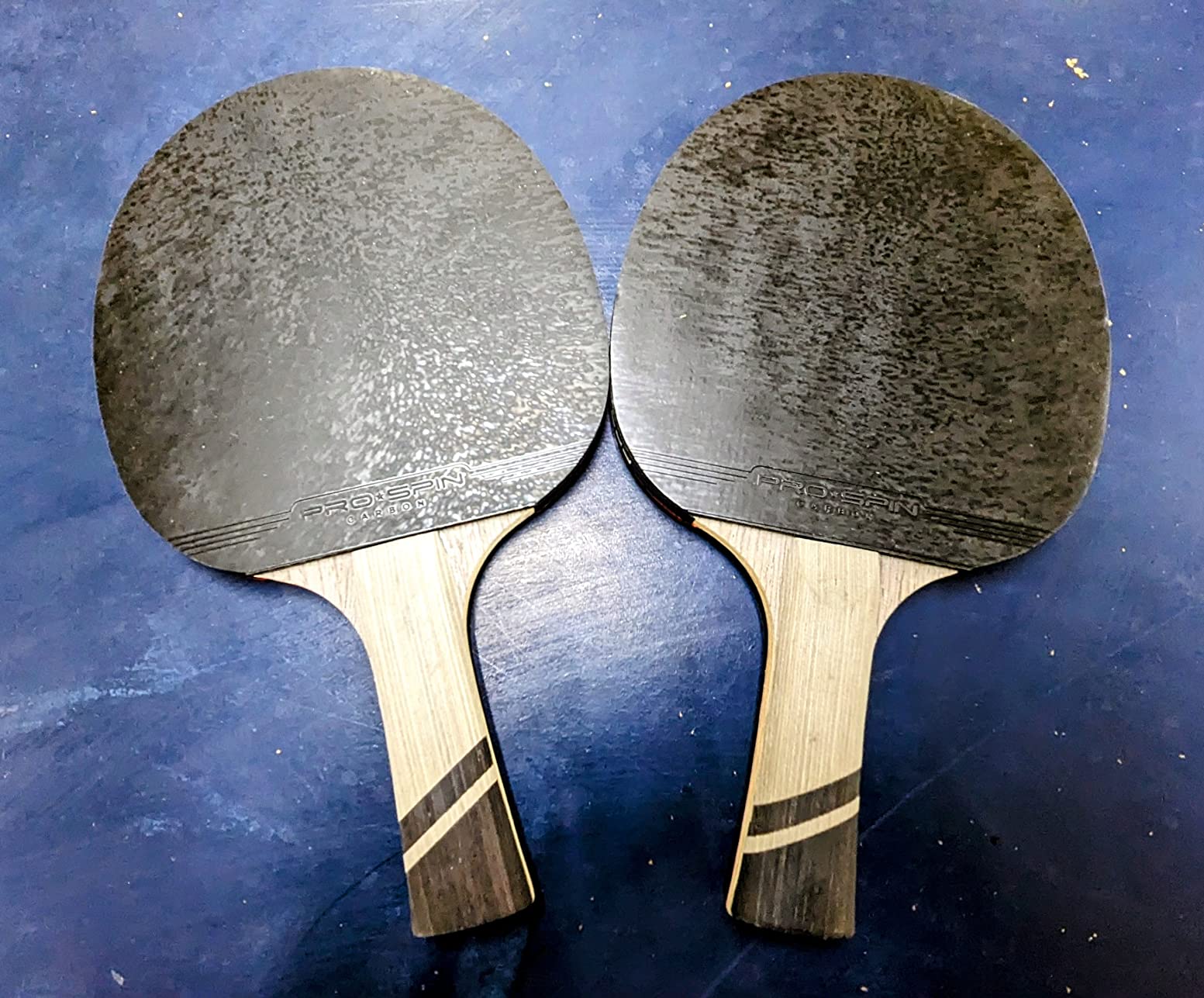 PRO-SPIN Ping Pong Paddles - ITTF Approved Professional Table Tennis Rackets with Carbon Fiber for Superior Control | 7-Ply Blade, Premium Rubber, 2.0mm Sponge customer photo 1