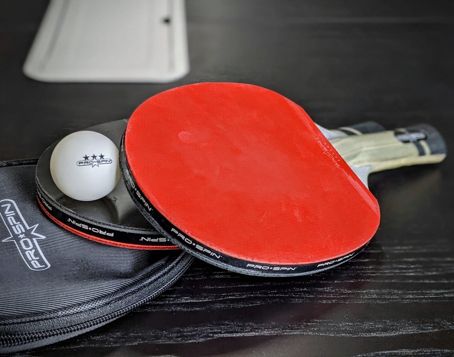 PRO-SPIN Ping Pong Paddles - ITTF Approved Professional Table Tennis Rackets with Carbon Fiber for Superior Control | 7-Ply Blade, Premium Rubber, 2.0mm Sponge customer photo 2