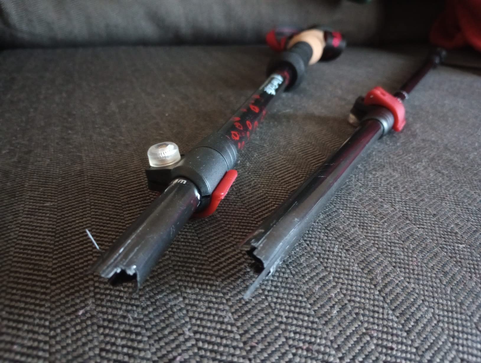 TheFitLife Carbon Fiber Trekking Poles Ultralight Walking Sticks for Hiking | Lightweight Telescopic Poles with Cork Handle, Secure Locks, Snow Baskets for Men, Women, Camping, Backpacking, Snowshoeing customer photo 1