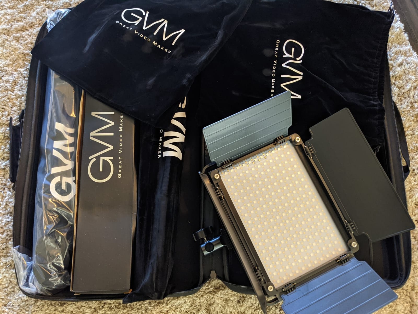 GVM RGB LED Video Light with Lighting Kits, 680RS 50W Led Panel Light with Bluetooth Control, 2 Packs Photography Lighting for YouTube Studio, Video Shooting, Gaming, Streaming, Conference customer photo 1