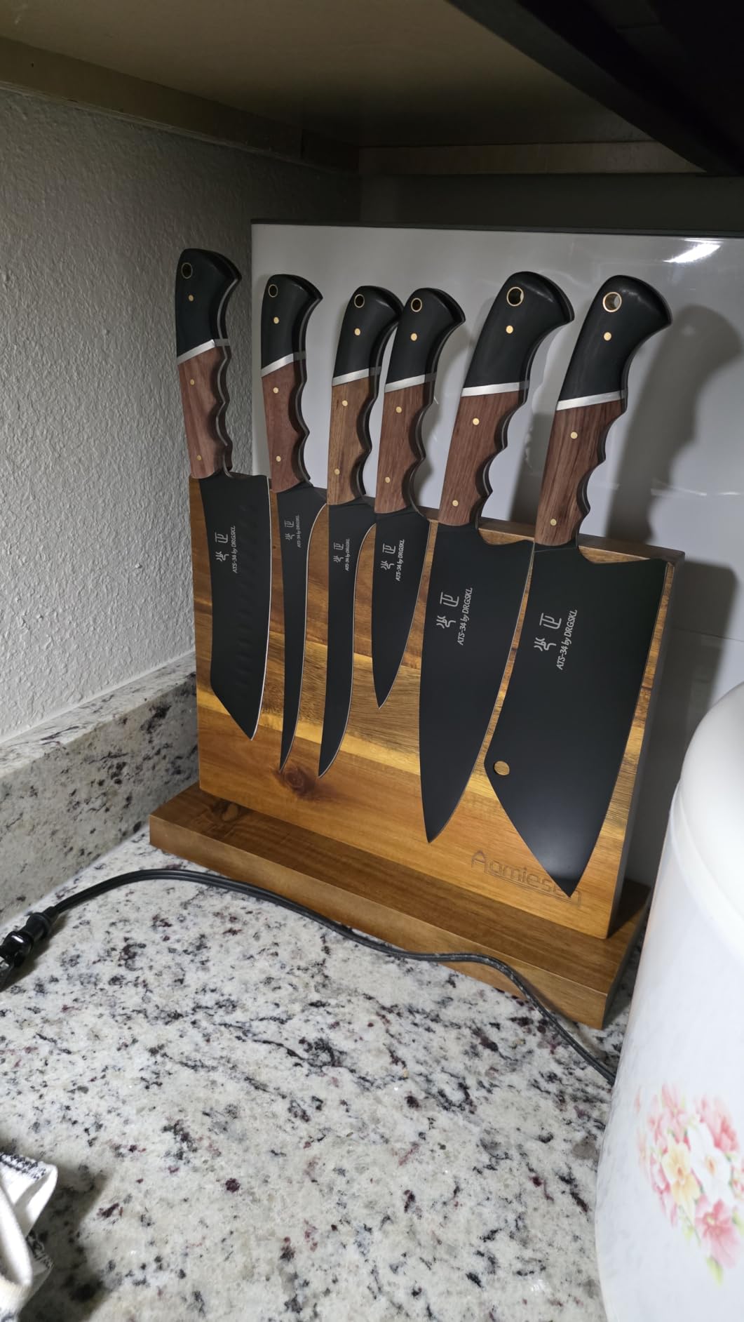 Home Kitchen Magnetic Knife Block Holder Rack Magnetic Stands with Strong Enhanced Magnets Multifunctional Storage Knife Holder customer photo 2
