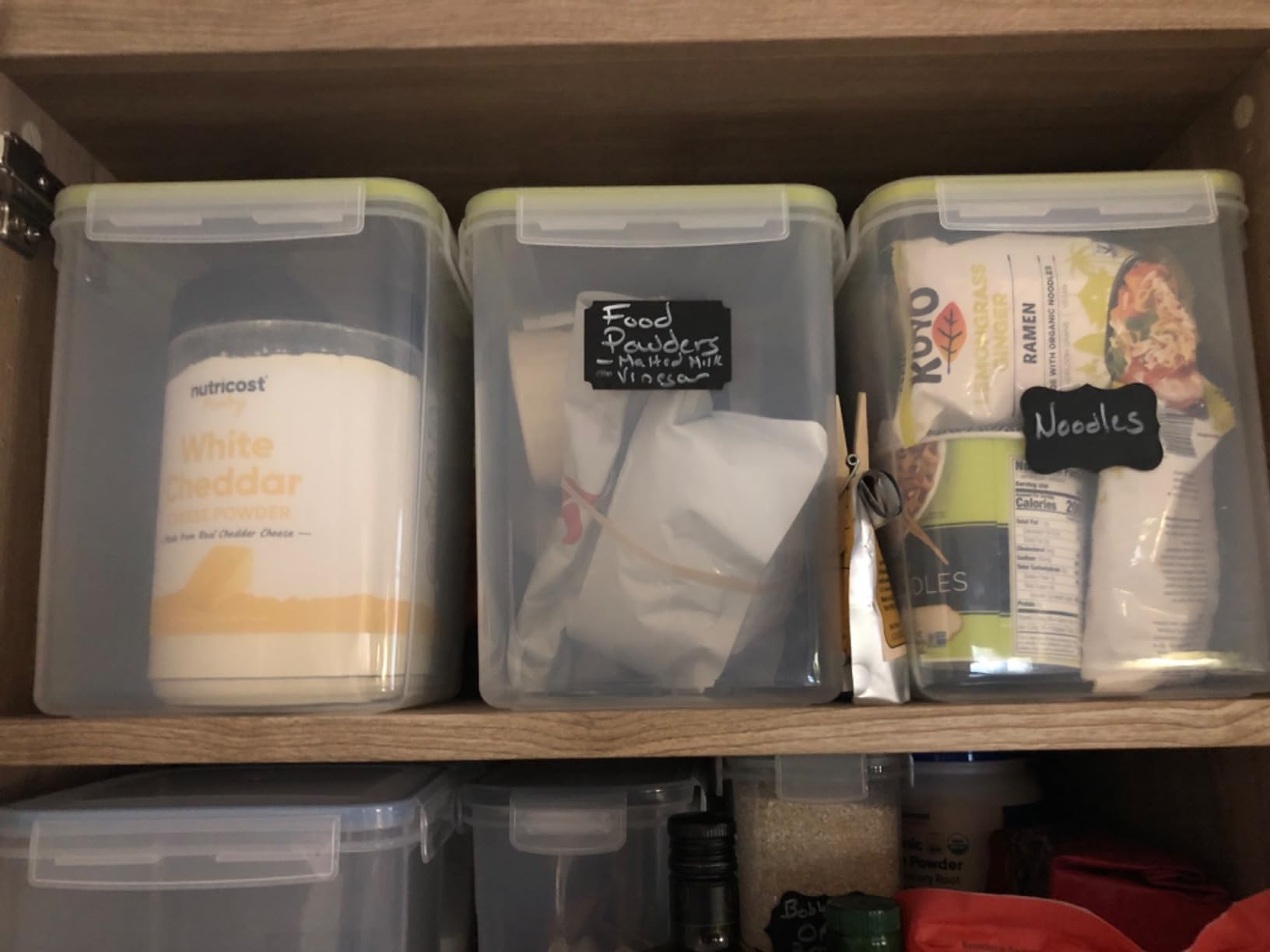 Chef's Path Extra Large Airtight Food Storage Containers with Lids, Pack of 2, 6.5L, 220Oz, Airtight Kitchen and Pantry Bulk Canisters for Flour, Sugar, Rice, and Baking Supplies - Transparent customer photo 1