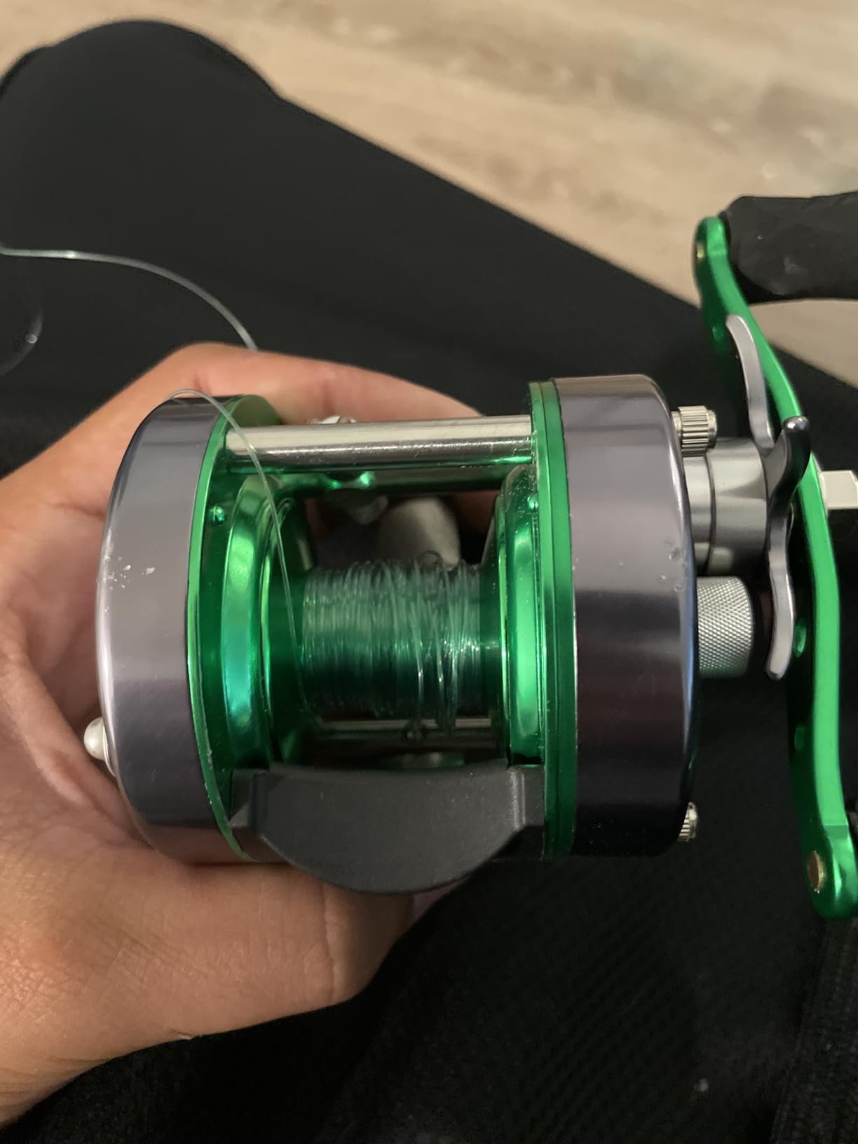 Sougayilang XLT Baitcasting Reel – 22LB Drag, 5.3:1 Gear Ratio, 6+1 Bearings, Reinforced Metal Body Round Conventional Reel for Catfish, Musky, Bass, Pike – Saltwater Inshore Surf Trolling customer photo 2