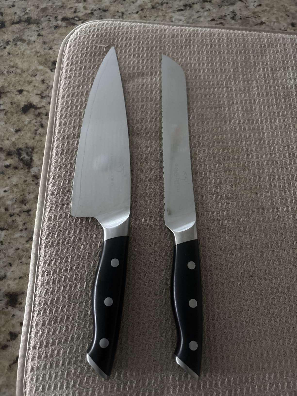 NANFANG BROTHERS 9-Piece VG10 Damascus Knife Set, ABS Handle customer photo 2