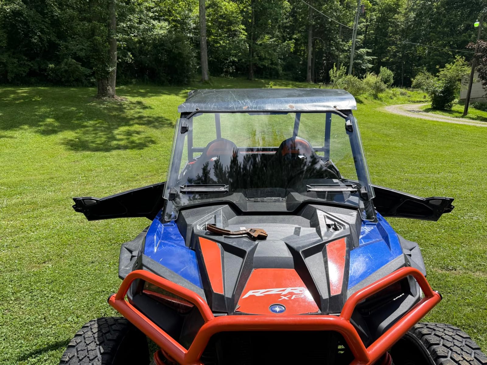 Kiwi Master 3-IN-1 Flip Up Windshield for 2014-2018 Polaris RZR XP 1000 900 customer photo 1