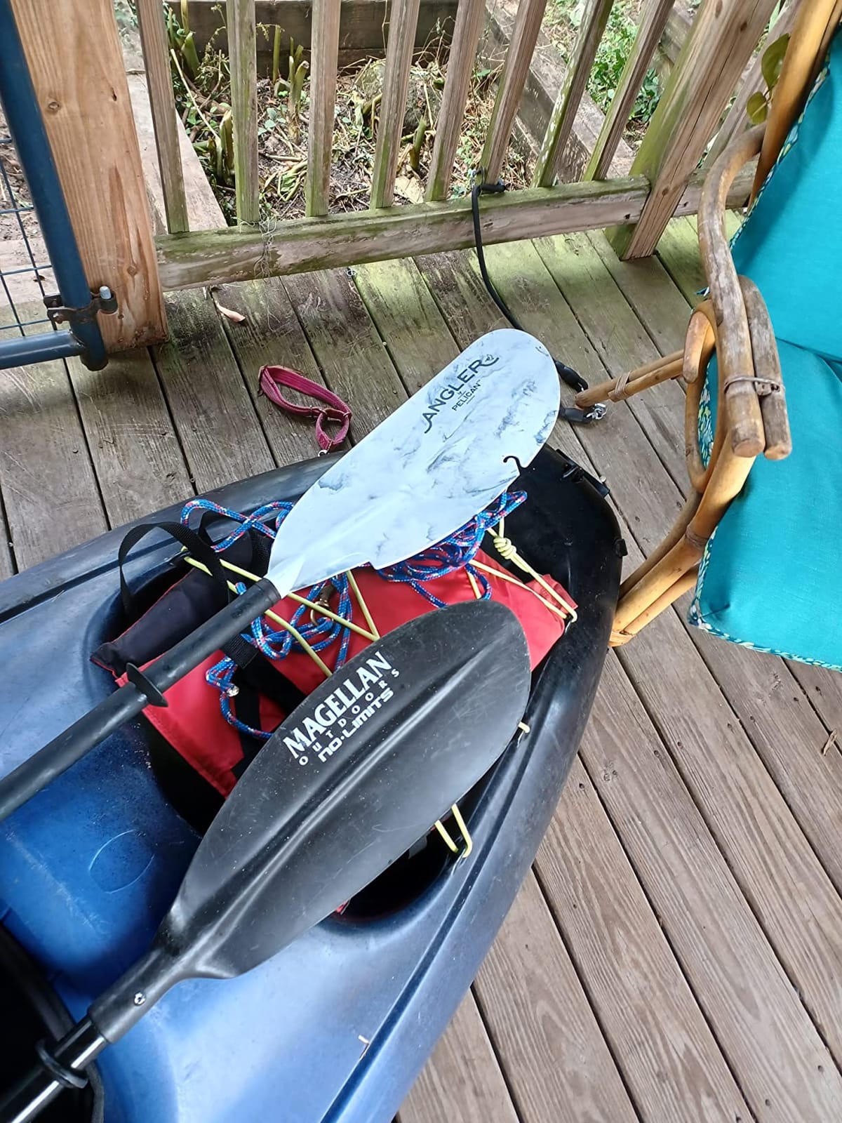 Pelican - Poseidon Angler Paddle - Aluminum Shaft with Reinforced Fiberglass Blades - Lightweight, Adjustable Kayaks Paddles - Perfect for Kayak Fishing customer photo 1
