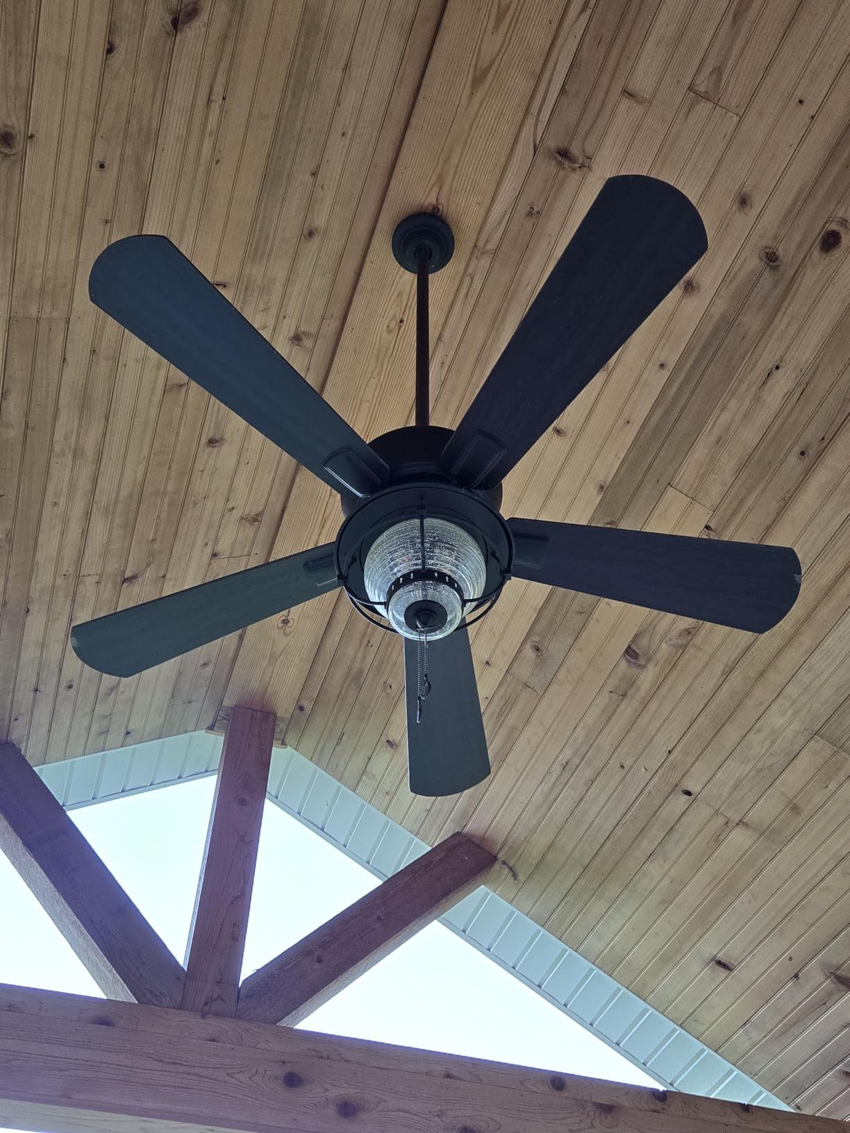 Harbor Breeze Merrimack II 52-in Matte Bronze LED Indoor/Outdoor Ceiling Fan with Light Kit (5-Blade) customer photo 1