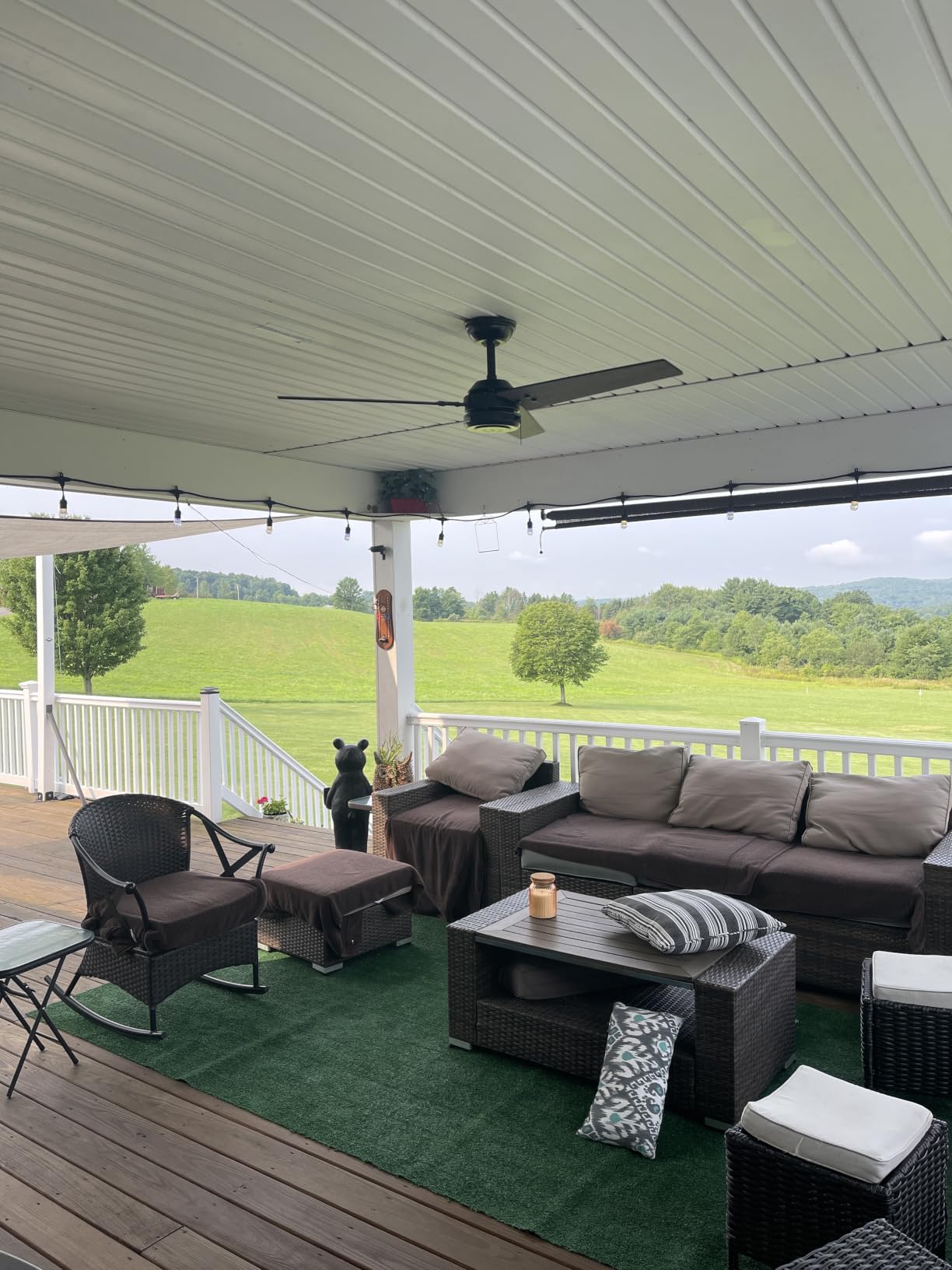 Hunter Cassius, Outdoor or Indoor, Ceiling Fan, 44 inch, Matte Black customer photo 2