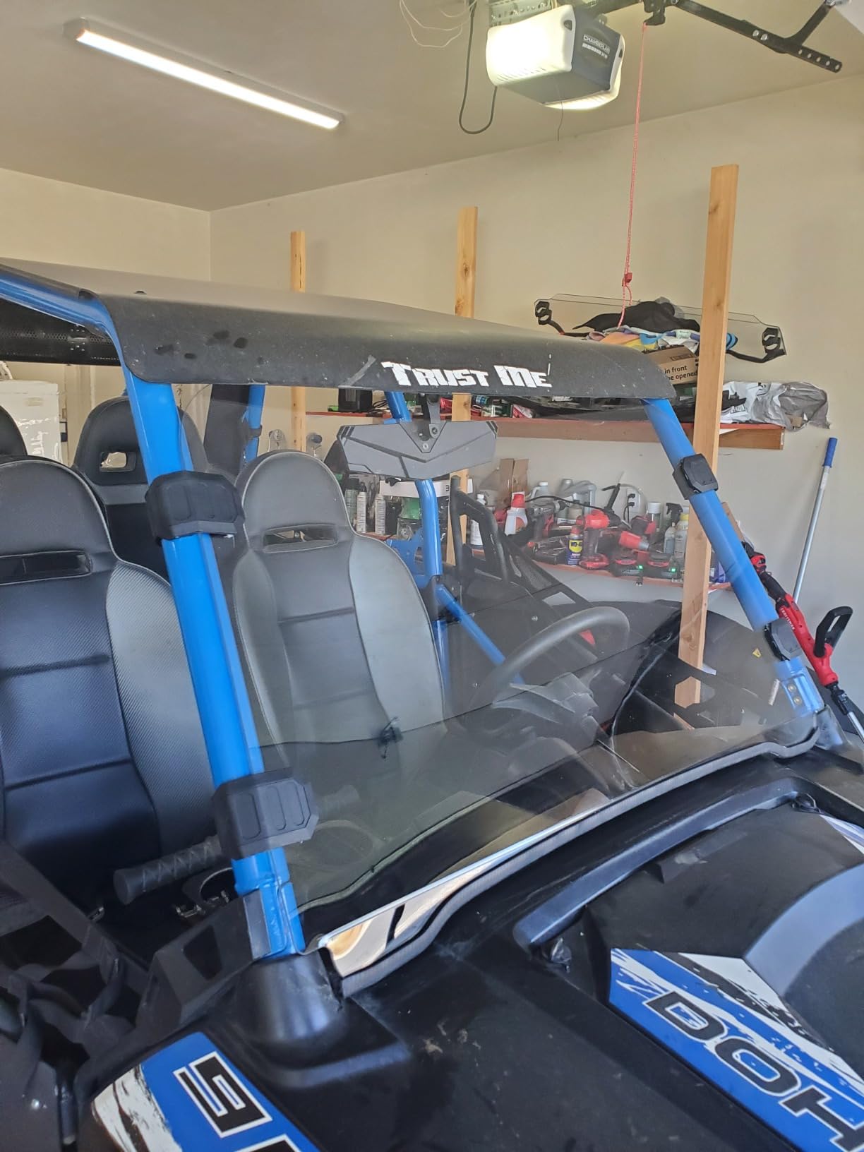 KEMIMOTO UTV Windshield Pre-installed Rubber Strips, Compatible with Polaris RZR 800 / RZR 570 / XP 900 2008-2020 UTV Front Full Windshield UV Resistance PC Clear Vsion Window customer photo 1