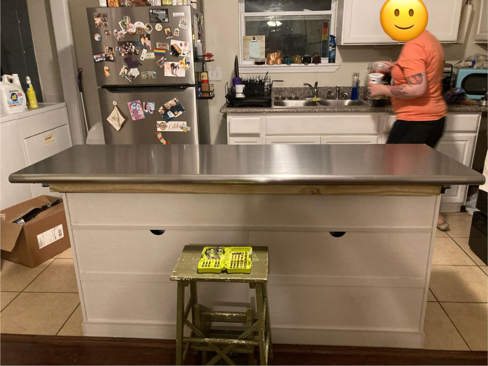 Hally Stainless Steel Table for Prep & Work 24 x 48 Inches NSF Commercial customer photo 2