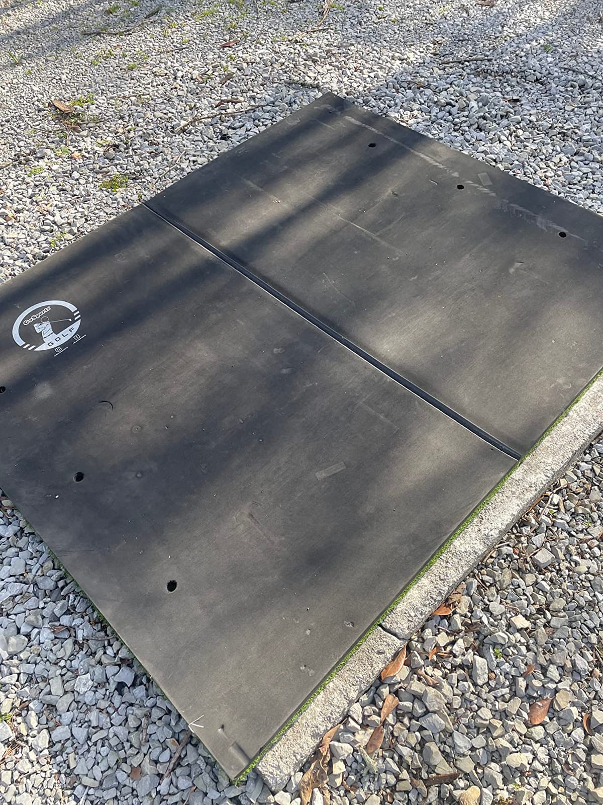 GoSports Elite Golf Hitting Mat for Indoor and Outdoor Practice - Withstands Thousands of Shots - Heavy-Duty Turf Driving Range Mats Works with Golf Simulators - Includes 3 tees - Choose Your Size customer photo 2