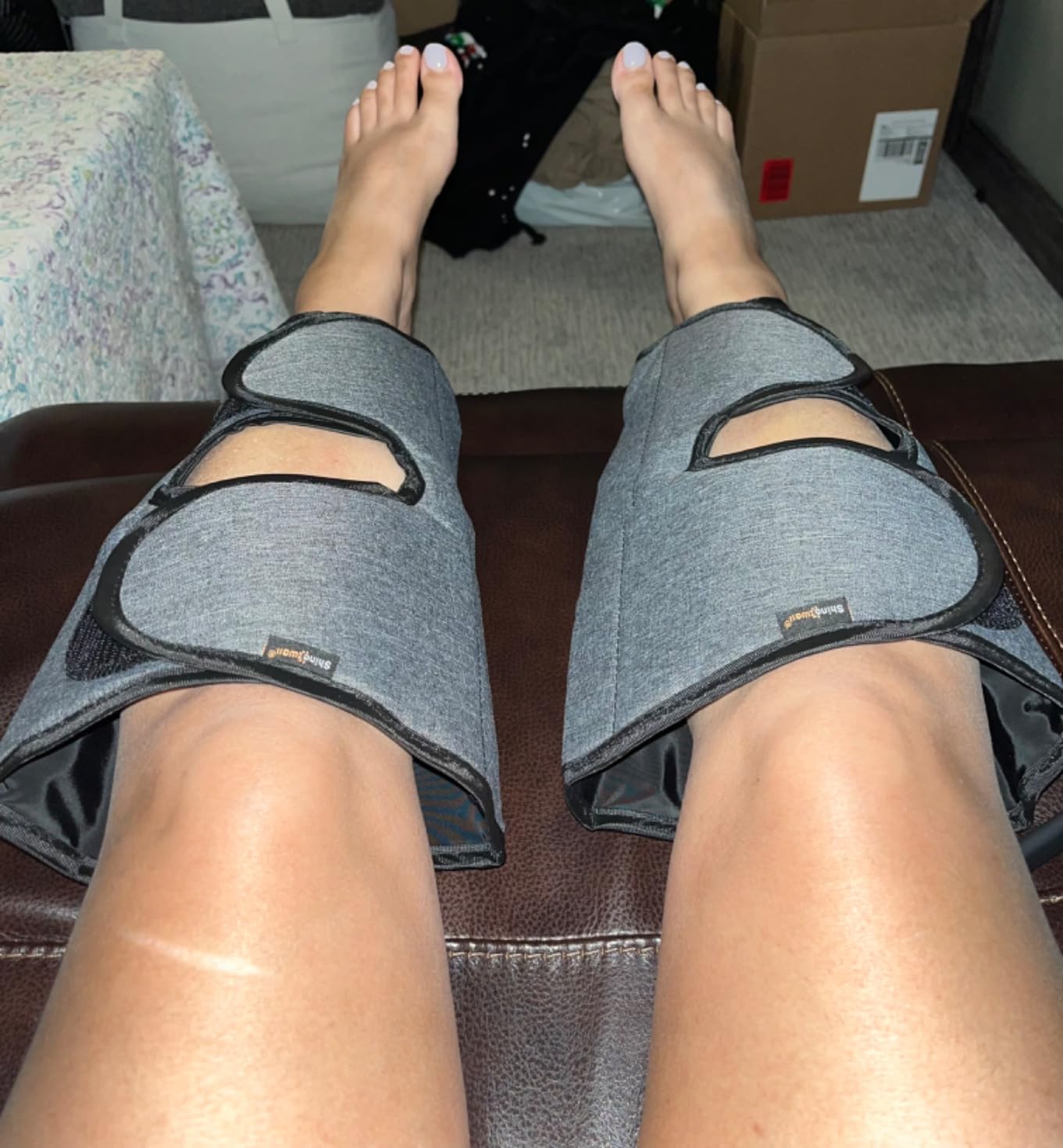 SHINE WELL Air Compression Leg Massager for Circulation and Pain Relief Fsa customer photo 1