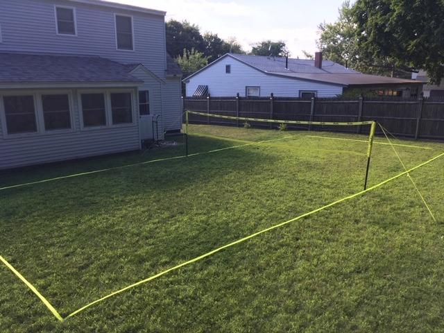 Baden Champions Portable Badminton Set Regulation Net, 4 Racquets, 3 Shuttlecocks, Boundary & Carry Bag Ideal for Backyard Fun with Friends and Family from Kids to Adults customer photo 2