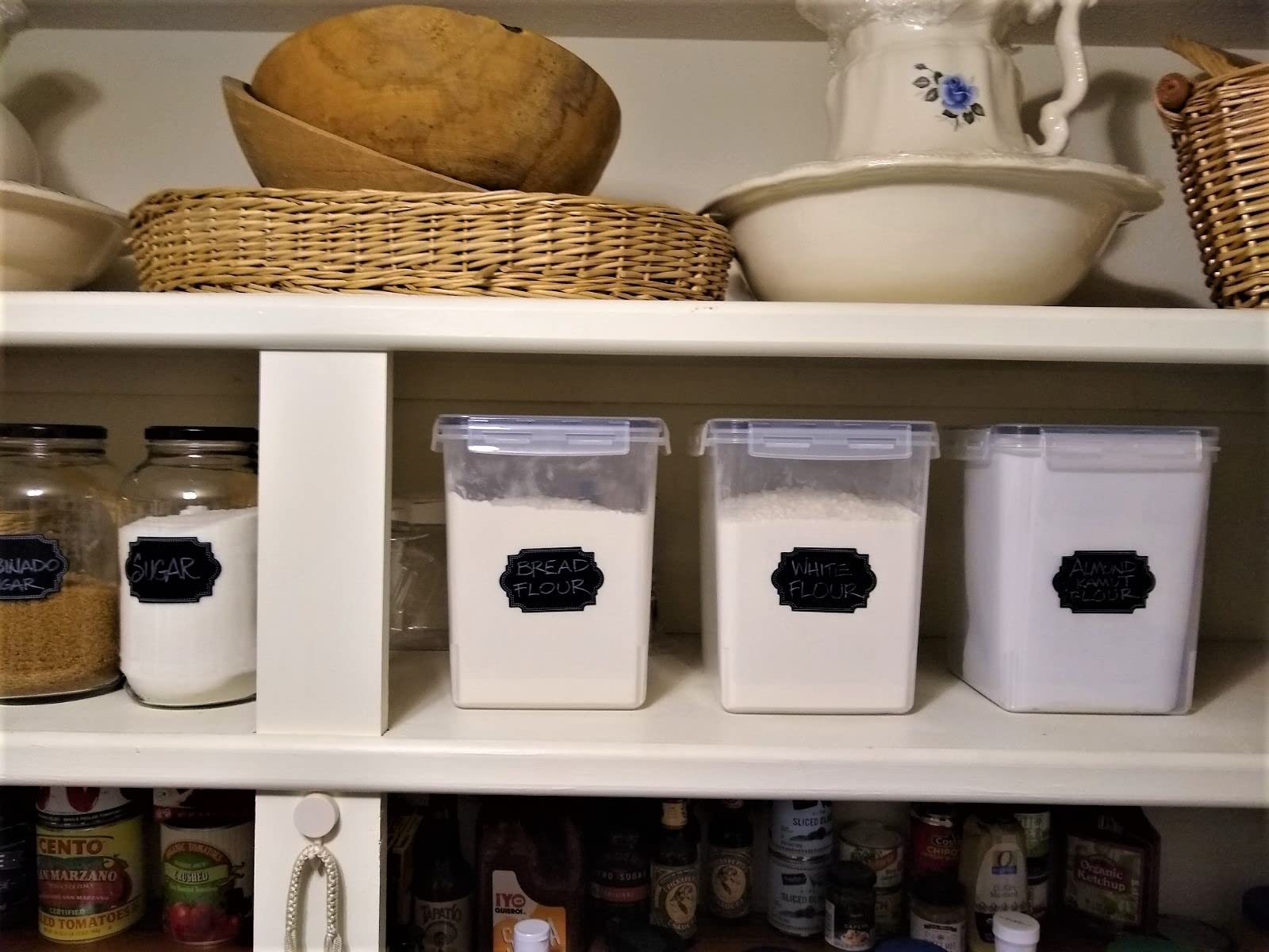 PANTRYSTAR Large Food Storage Containers with Lids Airtight 5.2L /176Oz, for Flour, Sugar, Baking Supply, 3PCS BPA Free Plastic Canisters for Kitchen Pantry Organization customer photo 1